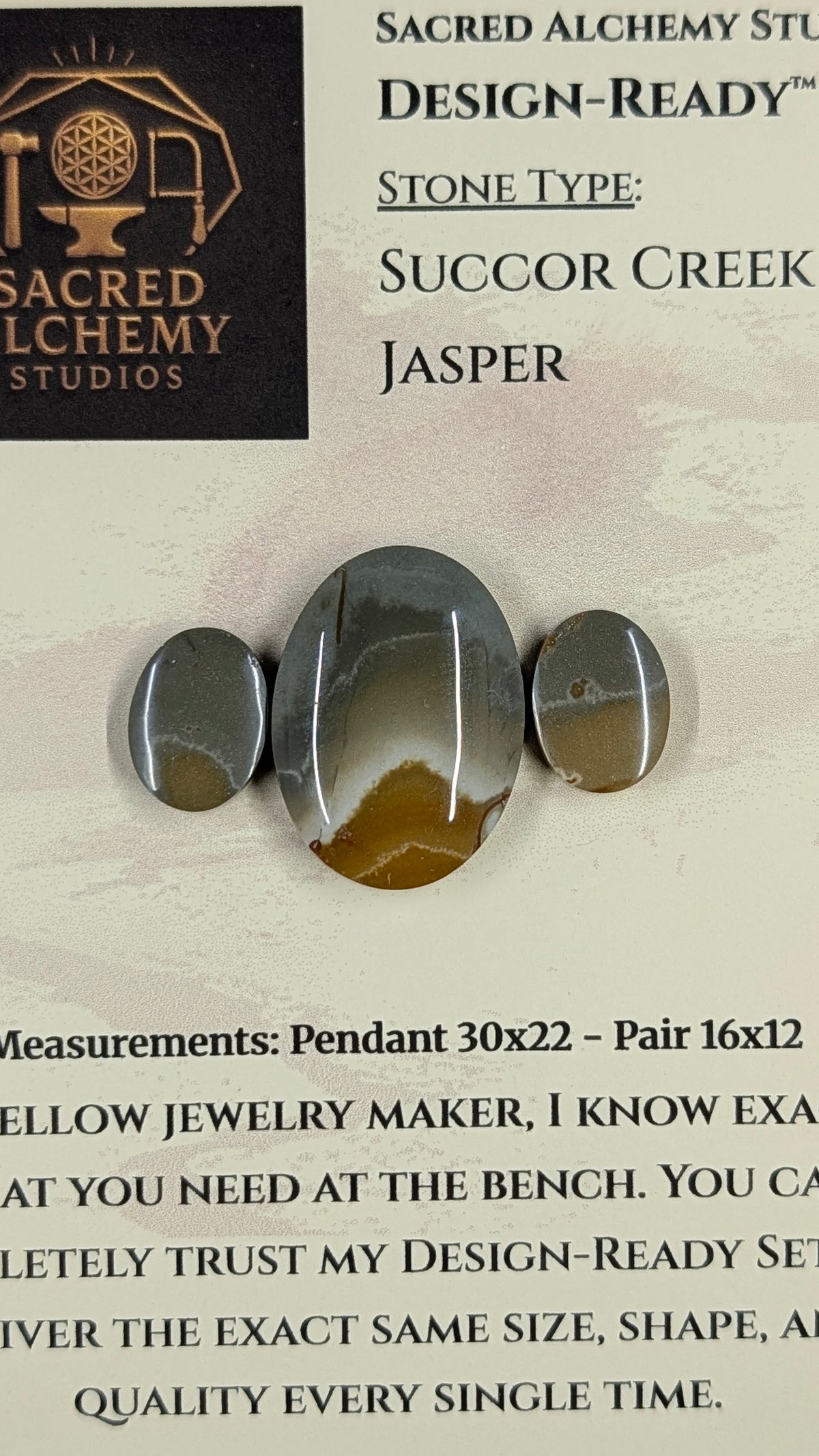 Oval Shape - Succor Creek Jasper - Design-Ready™ Set