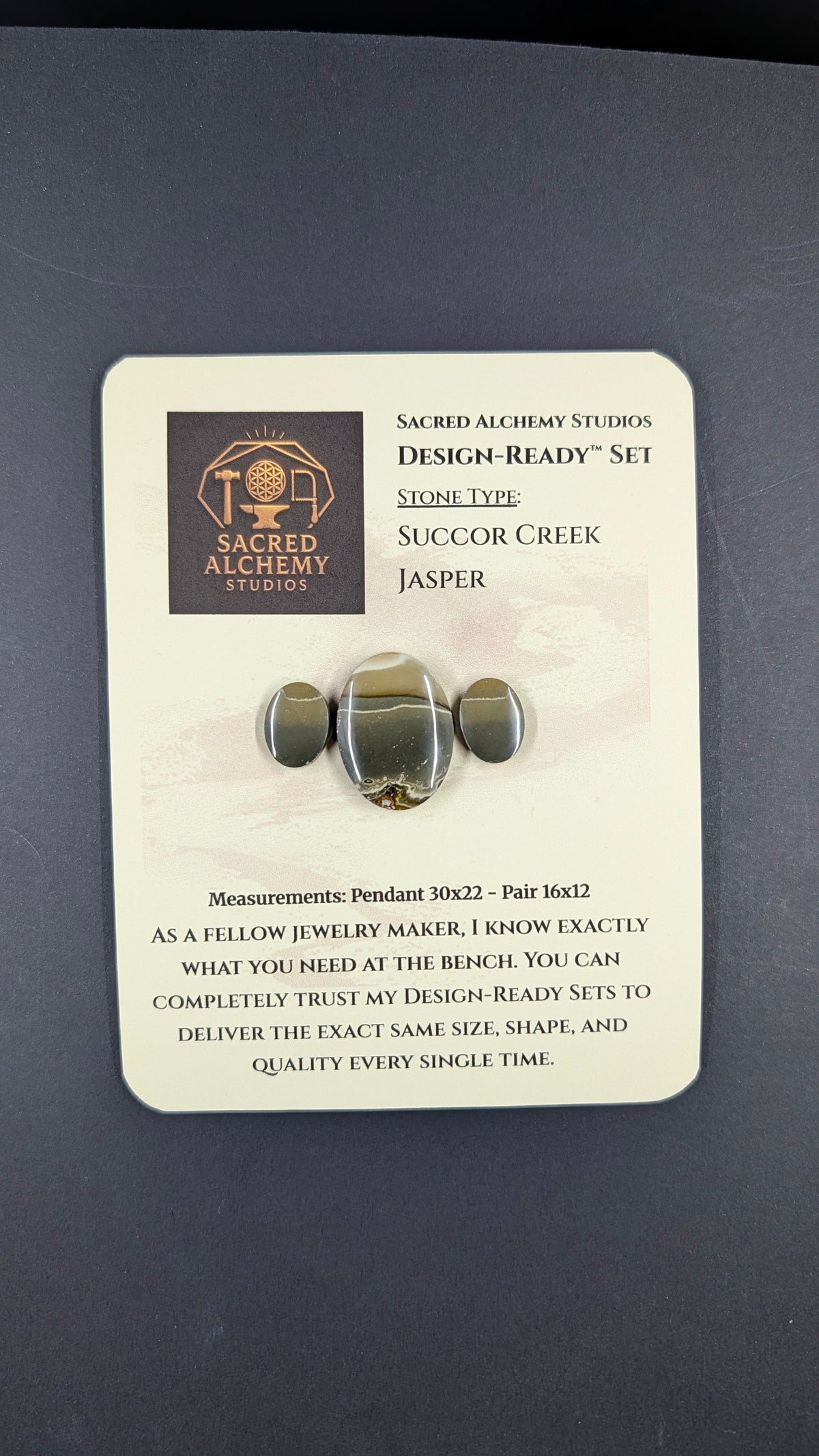 Oval Shape - Succor Creek Jasper - Design-Ready™ Set