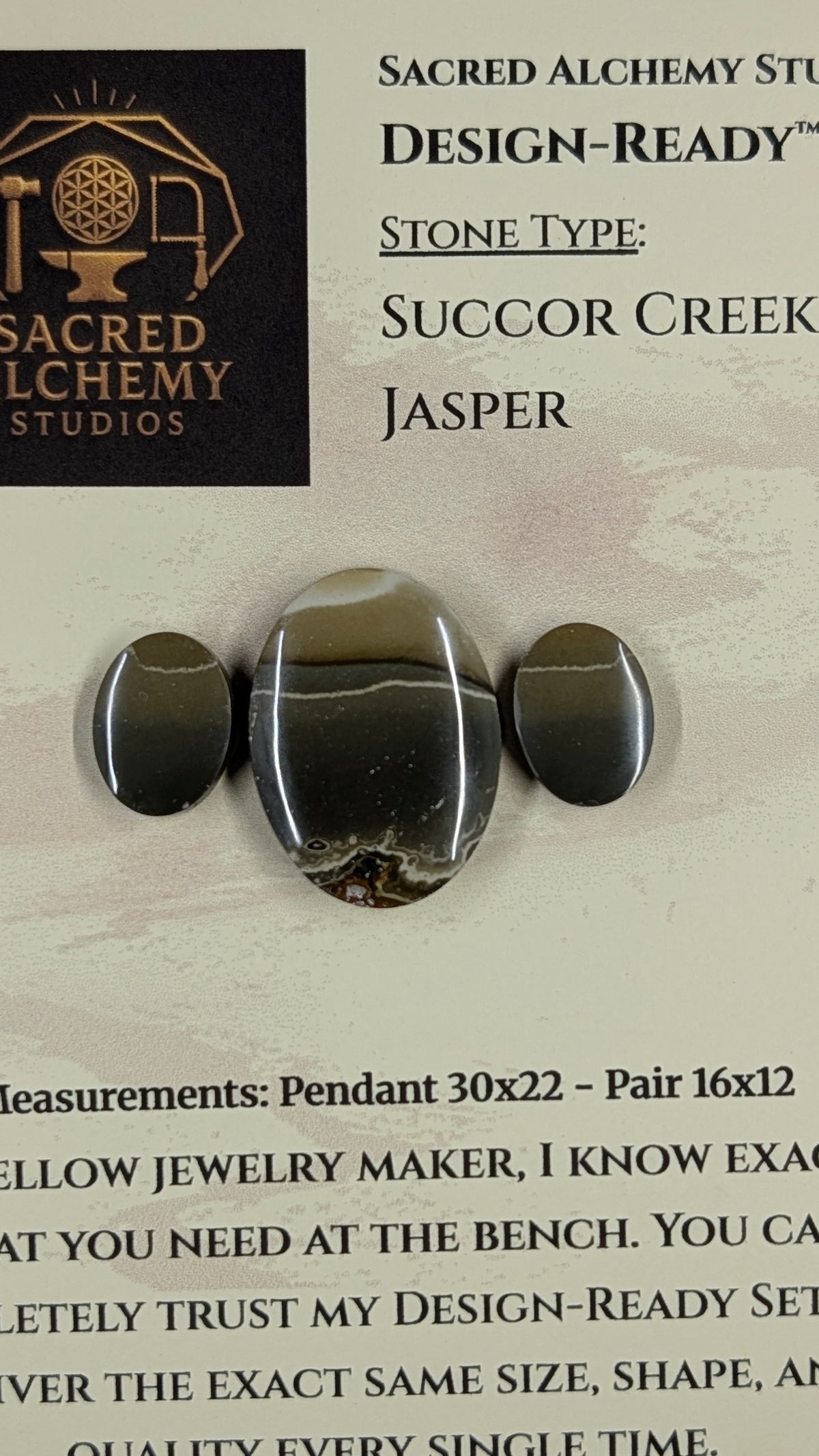 Oval Shape - Succor Creek Jasper - Design-Ready™ Set