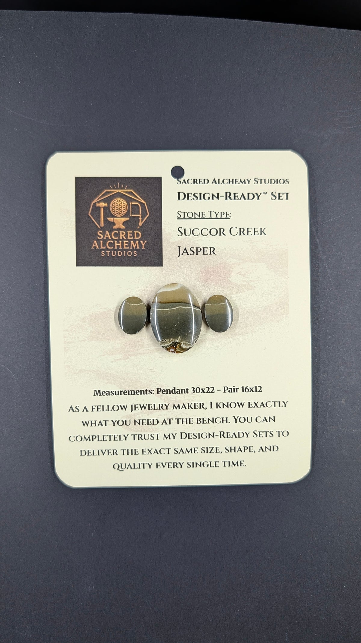 Oval Shape - Succor Creek Jasper - Design-Ready™ Set