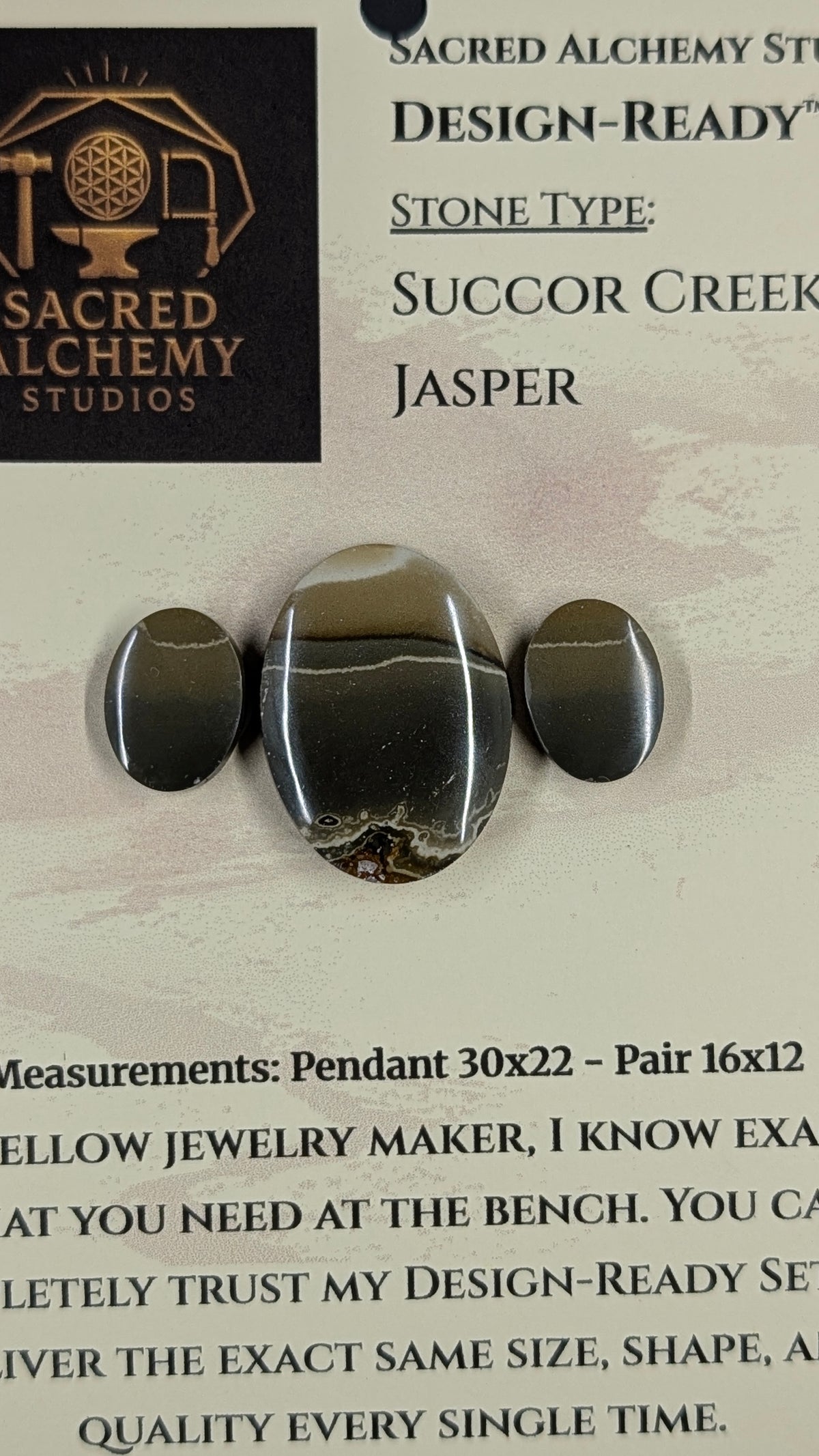 Oval Shape - Succor Creek Jasper - Design-Ready™ Set