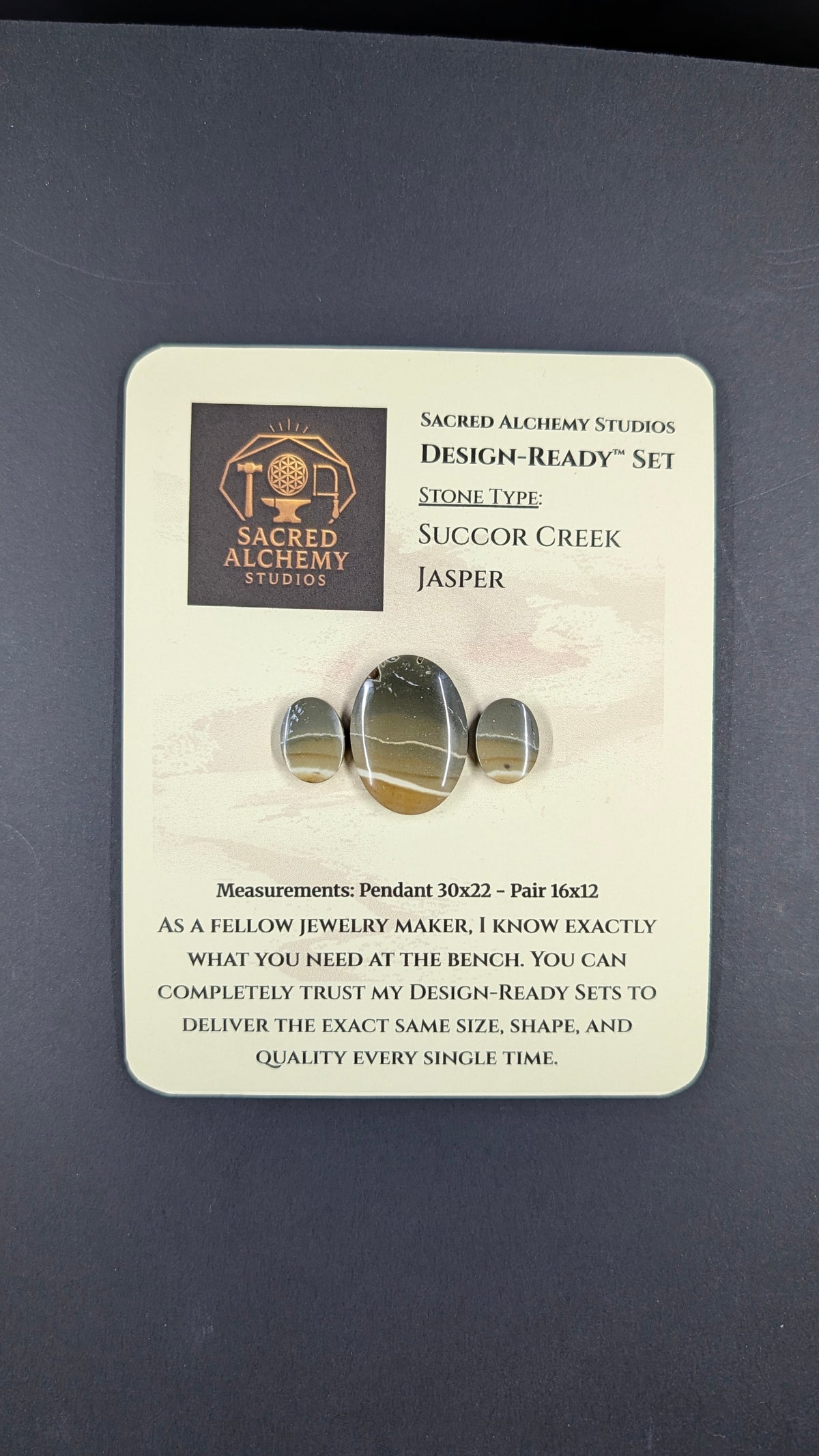 Oval Shape - Succor Creek Jasper - Design-Ready™ Set