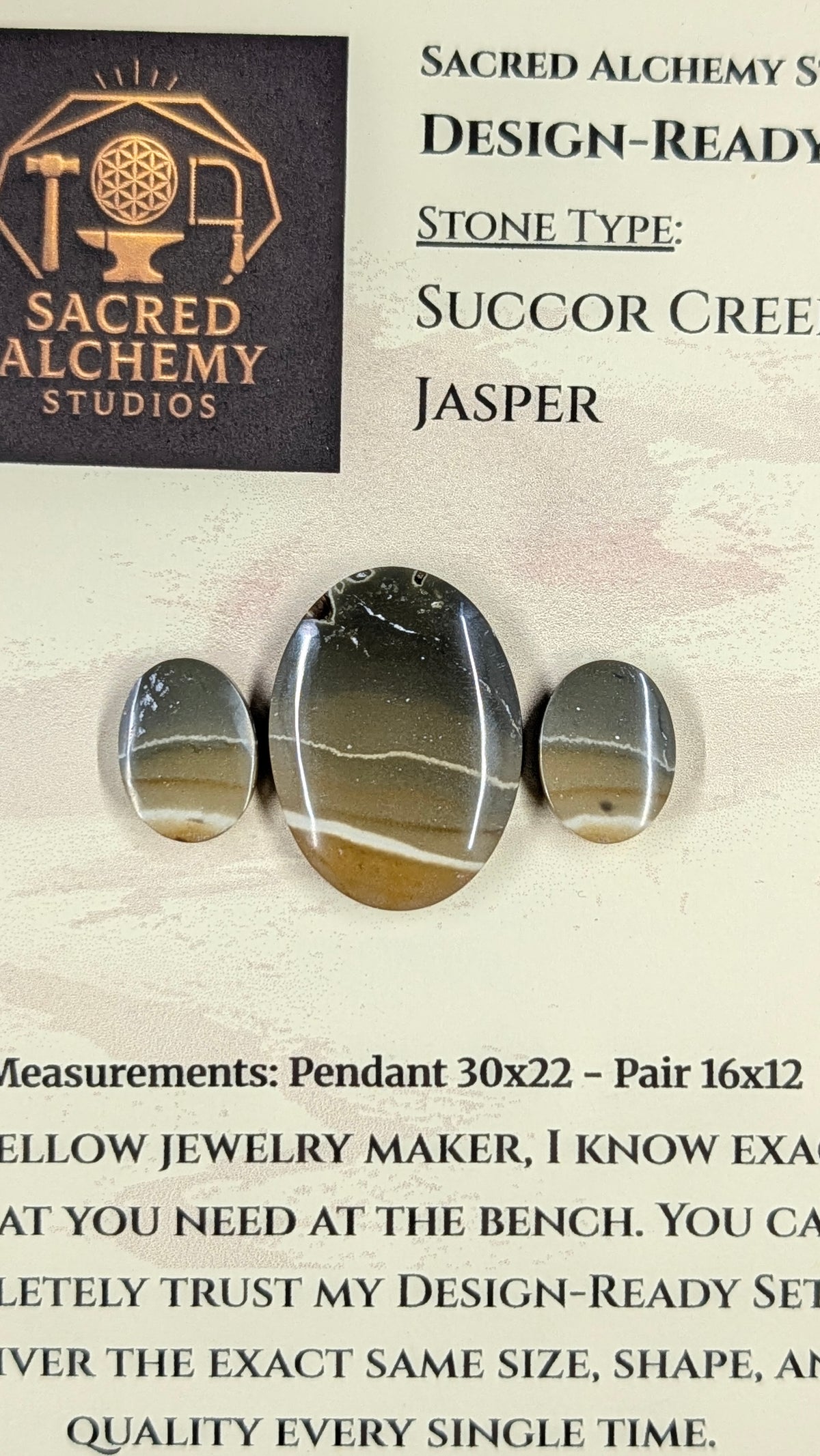 Oval Shape - Succor Creek Jasper - Design-Ready™ Set