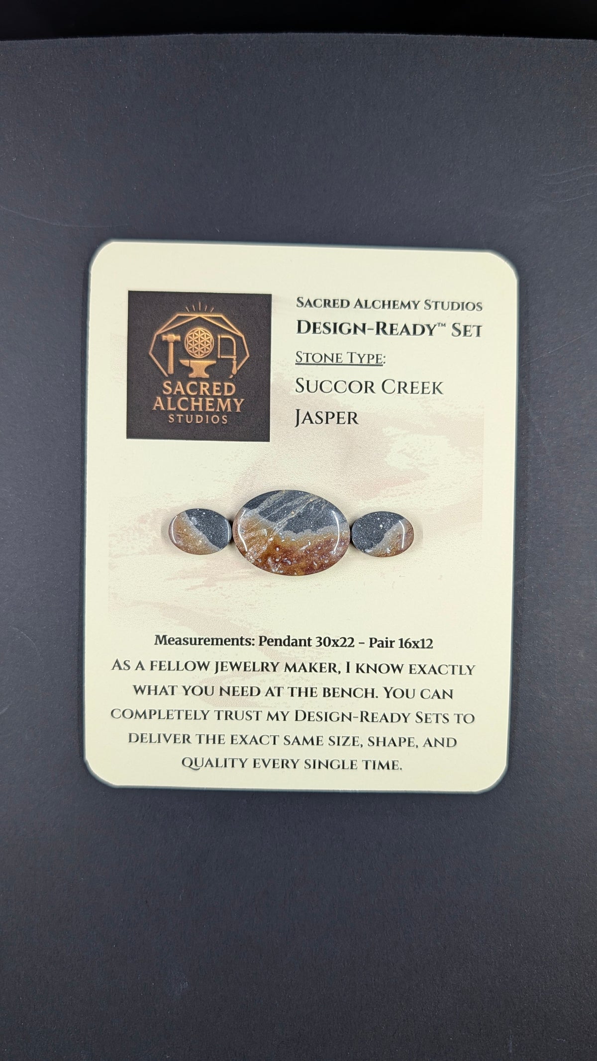 Oval Shape - Succor Creek Jasper - Design-Ready™ Set