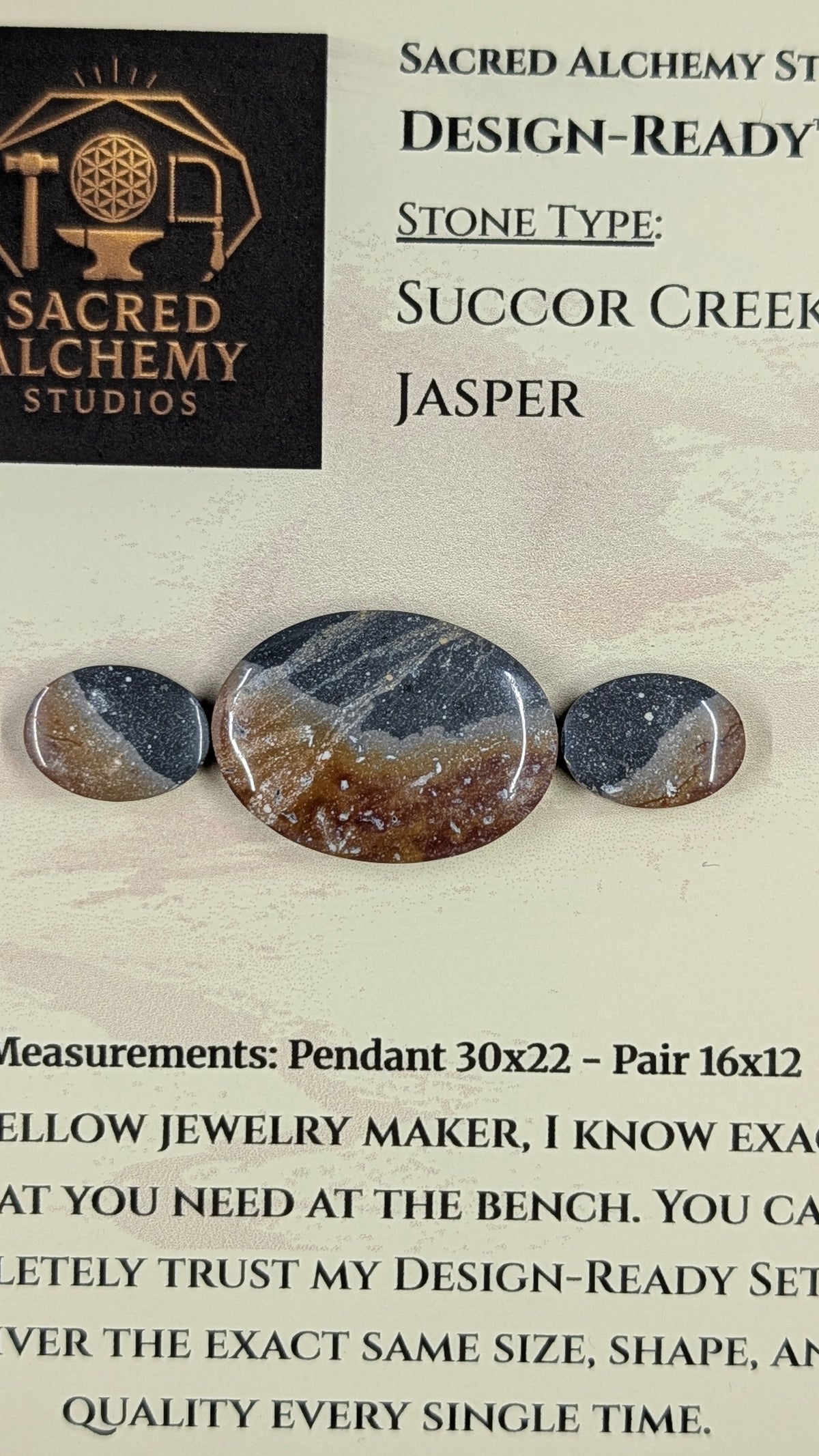 Oval Shape - Succor Creek Jasper - Design-Ready™ Set