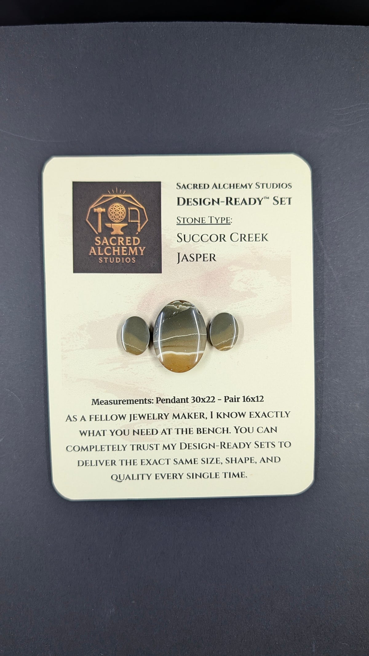 Oval Shape - Succor Creek Jasper - Design-Ready™ Set