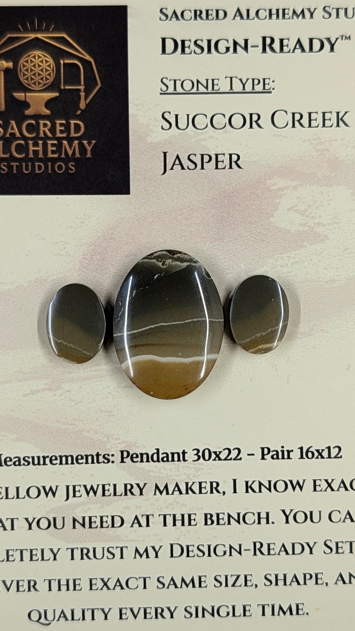 Oval Shape - Succor Creek Jasper - Design-Ready™ Set