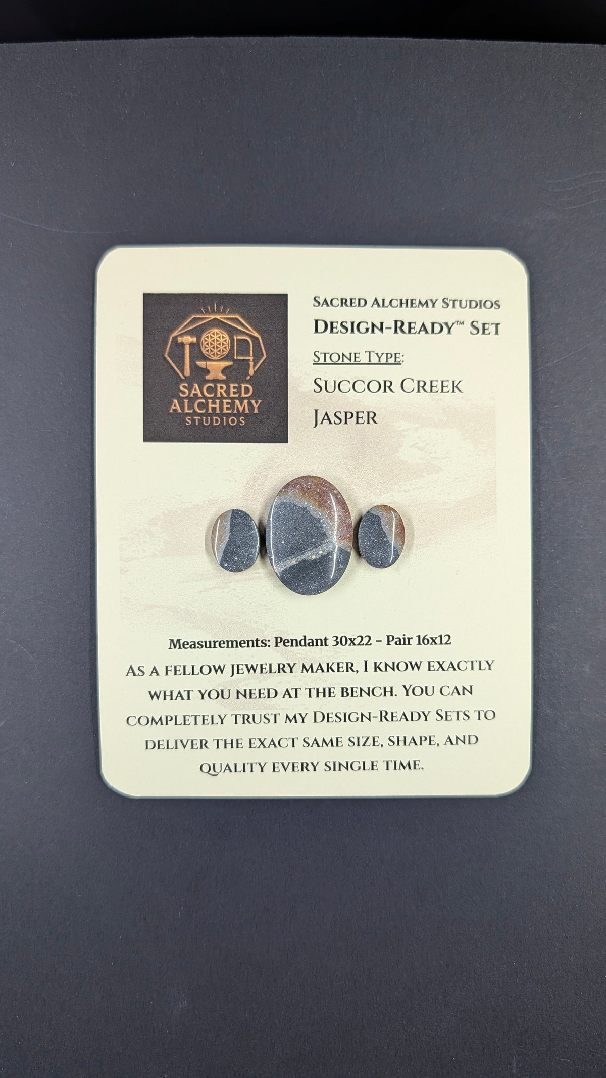 Oval Shape - Succor Creek Jasper - Design-Ready™ Set