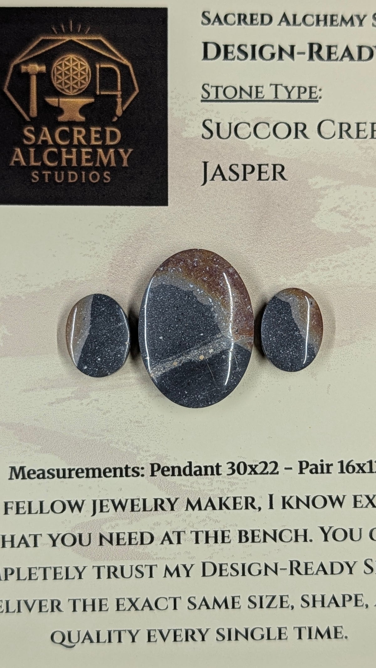 Oval Shape - Succor Creek Jasper - Design-Ready™ Set