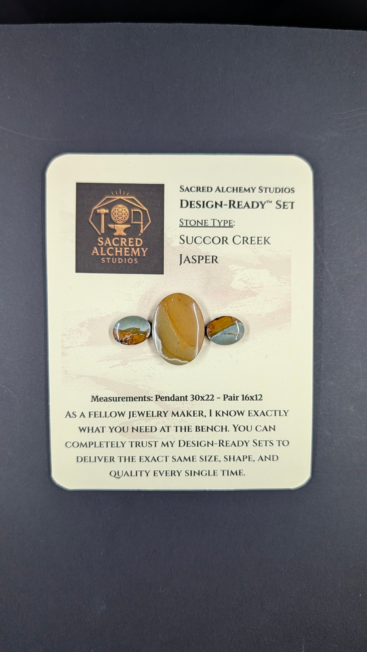 Oval Shape - Succor Creek Jasper - Design-Ready™ Set