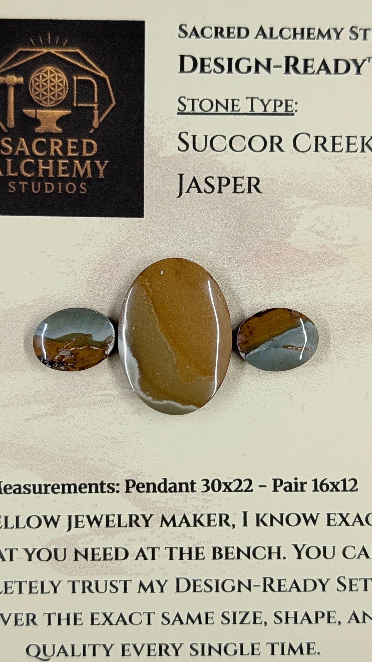 Oval Shape - Succor Creek Jasper - Design-Ready™ Set