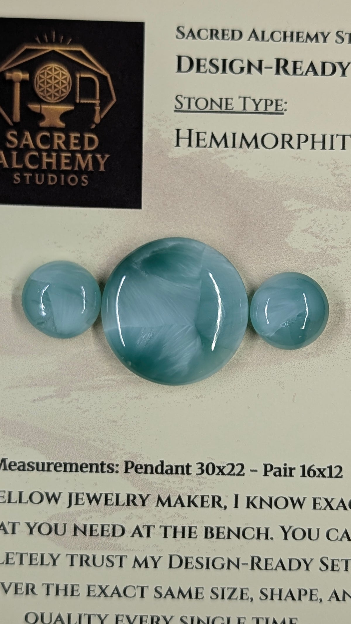 Circle Shape - Hemimorphite - Design-Ready™ Set
