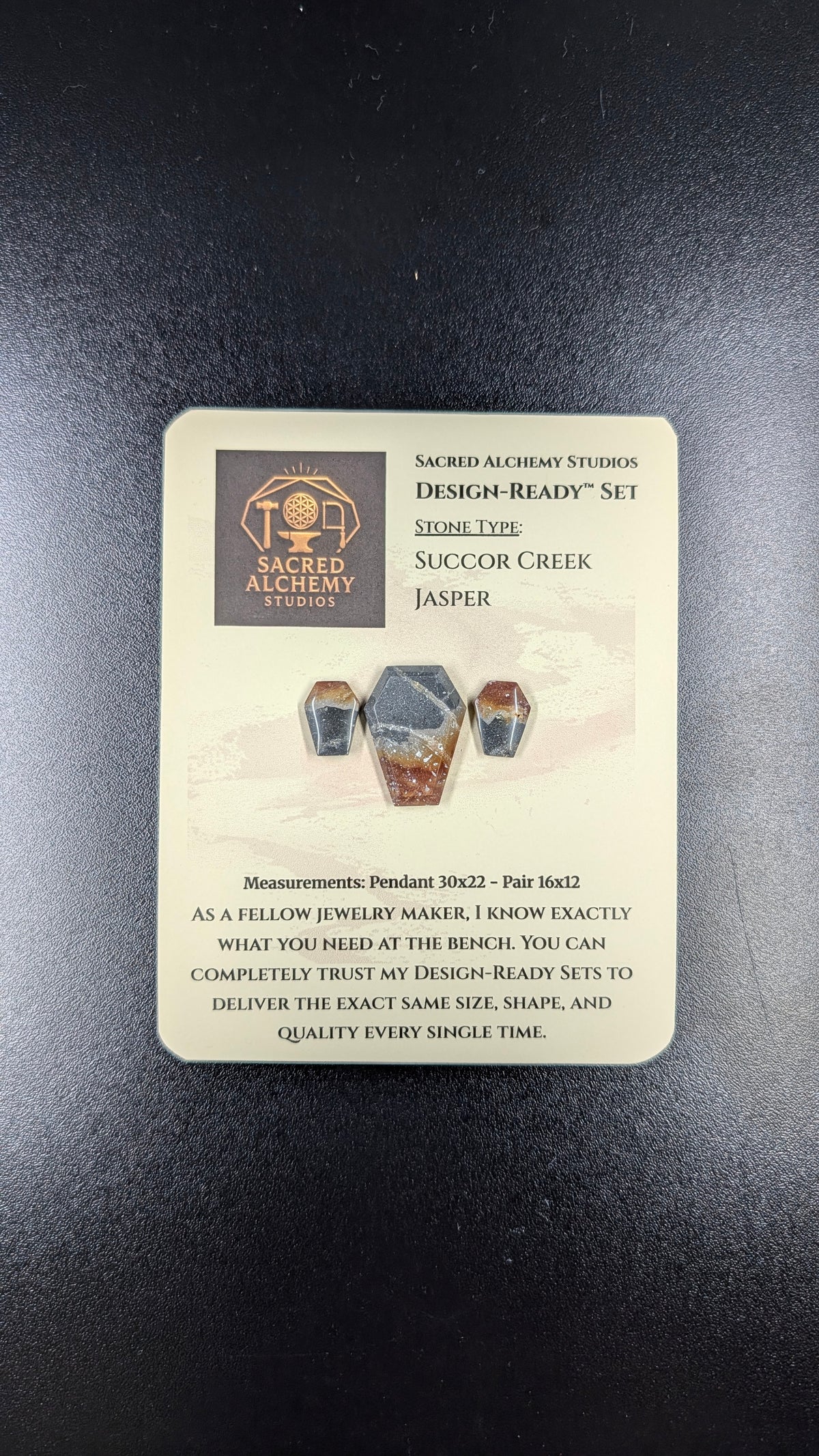 Coffin Shape - Succor Creek Jasper - Design-Ready™ Set