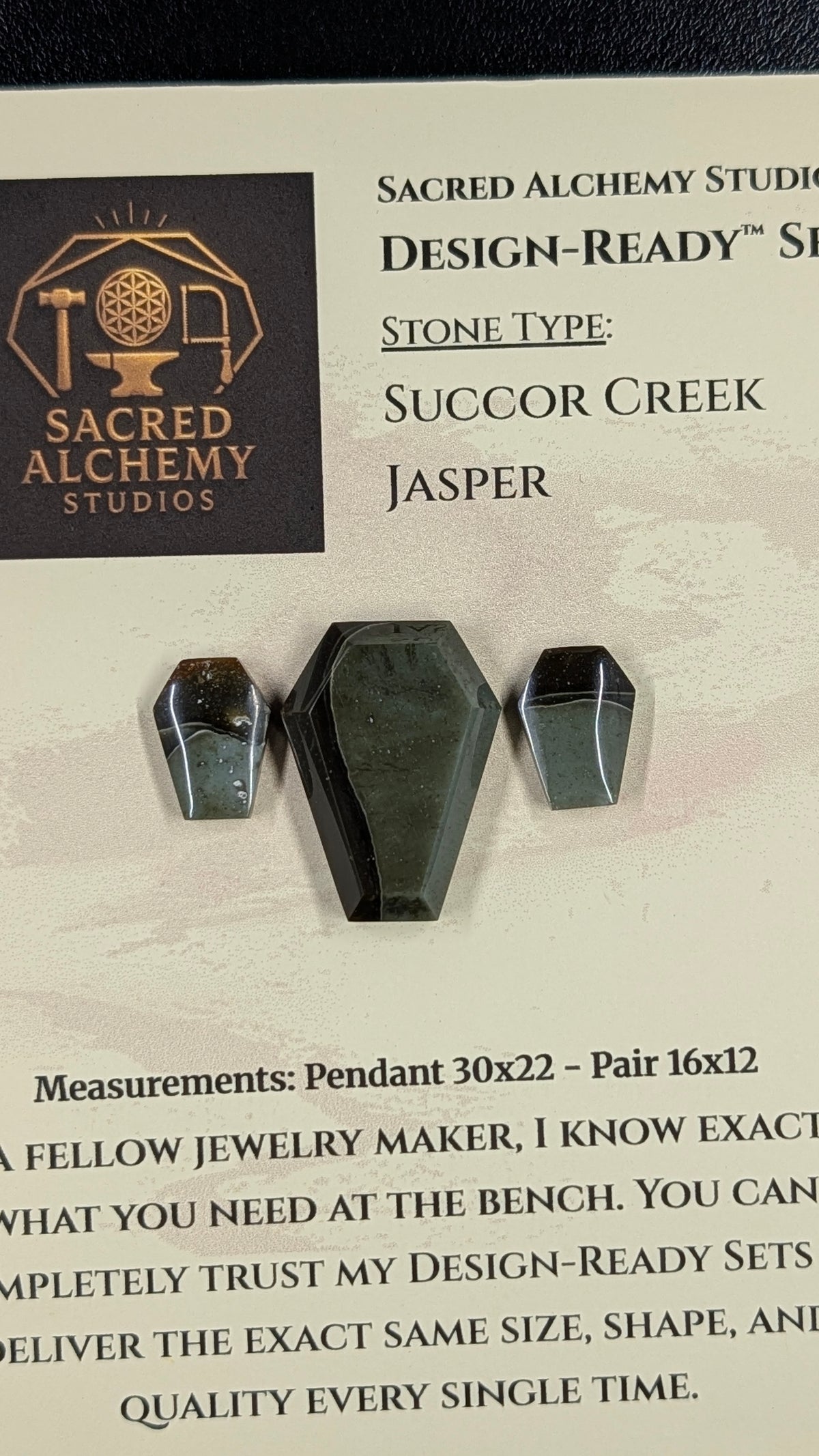 Coffin Shape - Succor Creek Jasper - Design-Ready™ Set