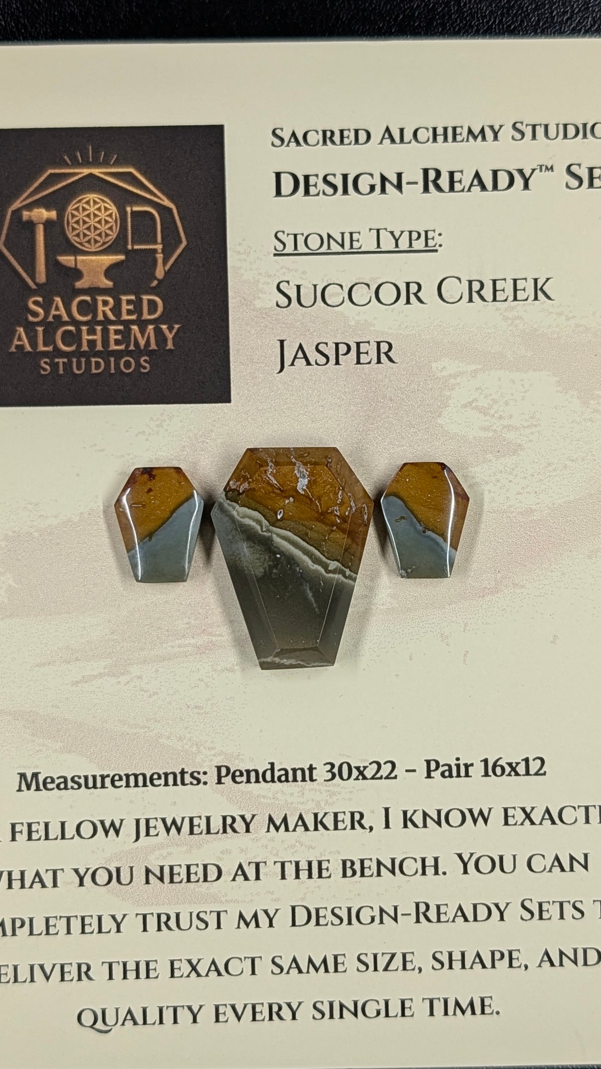 Coffin Shape - Succor Creek Jasper - Design-Ready™ Set