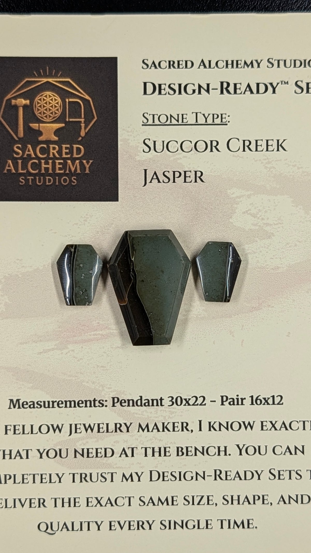 Coffin Shape - Succor Creek Jasper - Design-Ready™ Set