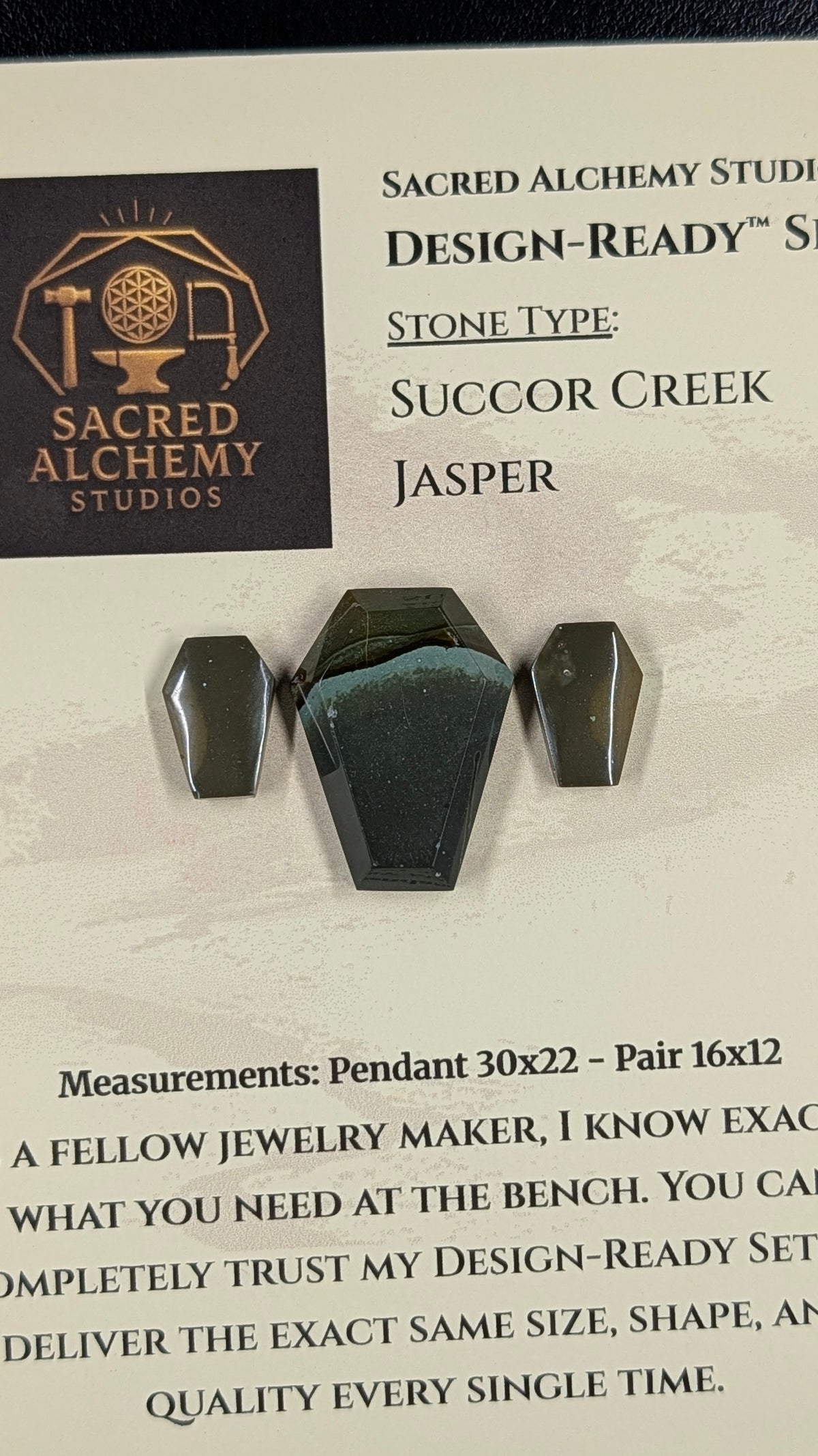 Coffin Shape - Succor Creek Jasper - Design-Ready™ Set