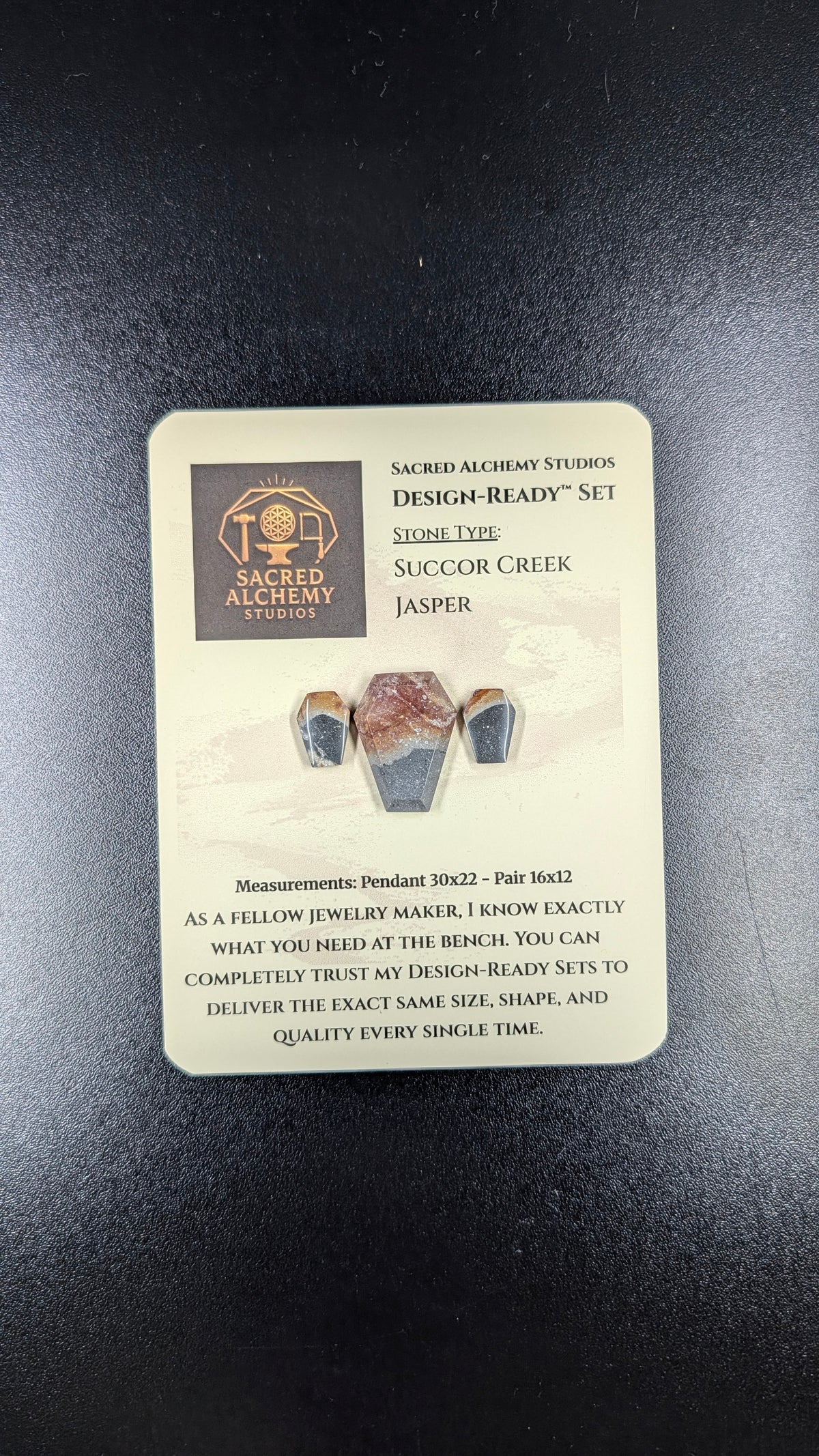 Coffin Shape - Succor Creek Jasper - Design-Ready™ Set