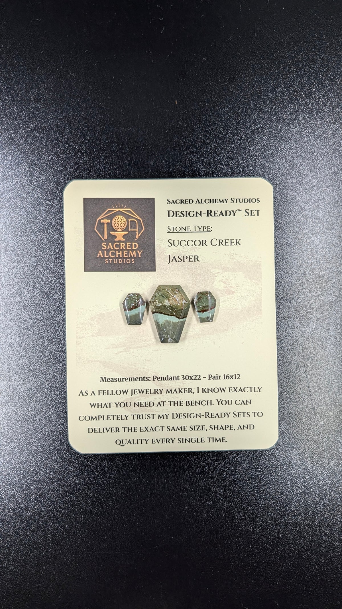 Coffin Shape - Succor Creek Jasper - Design-Ready™ Set