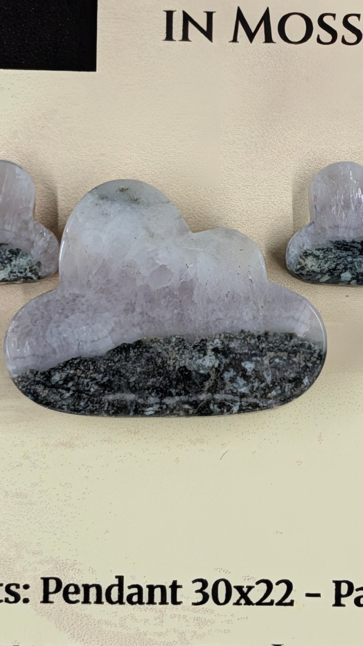 Cloud Shape - Pyrite & Amethyst in Moss Agate - Design-Ready™ Set