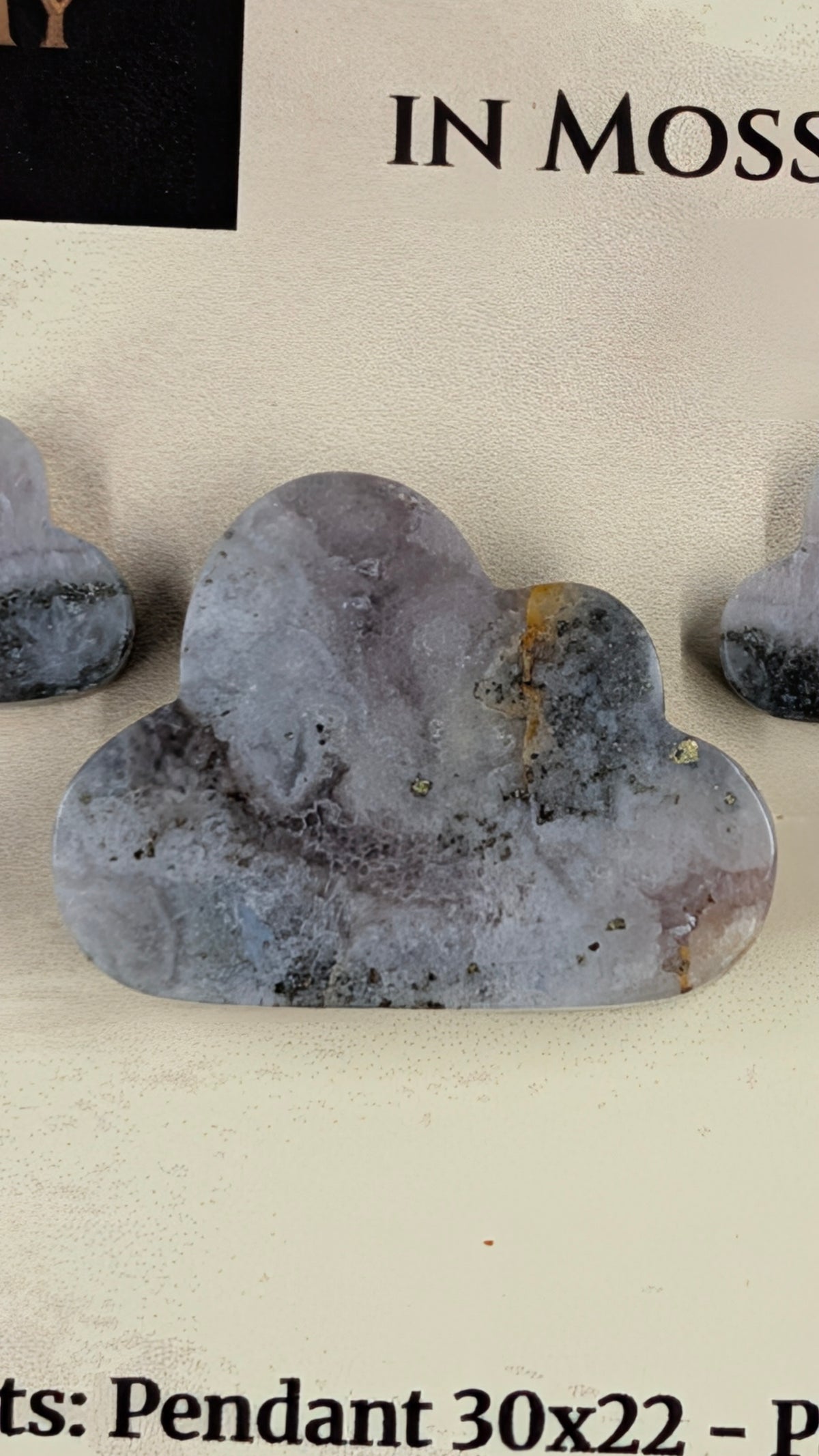 Cloud Shape - Pyrite & Amethyst in Moss Agate - Design-Ready™ Set