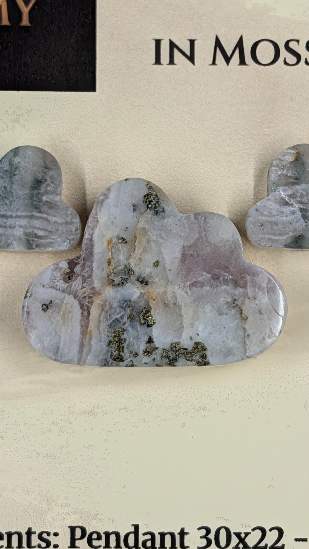 Cloud Shape - Pyrite & Amethyst in Moss Agate - Design-Ready™ Set