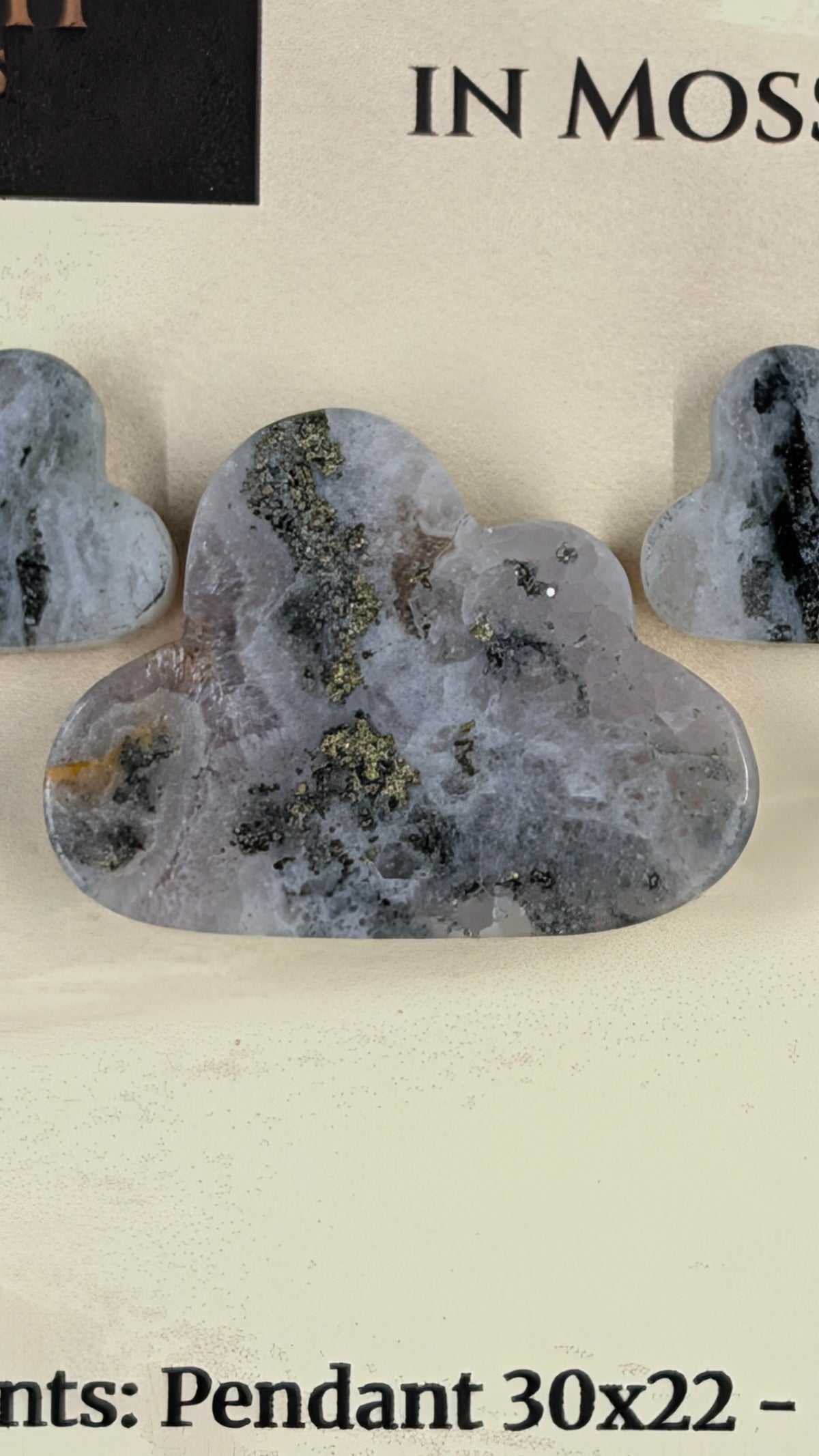 Cloud Shape - Pyrite & Amethyst in Moss Agate - Design-Ready™ Set