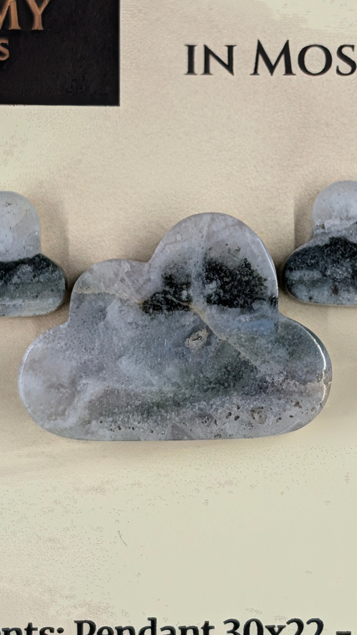 Cloud Shape - Pyrite & Amethyst in Moss Agate - Design-Ready™ Set