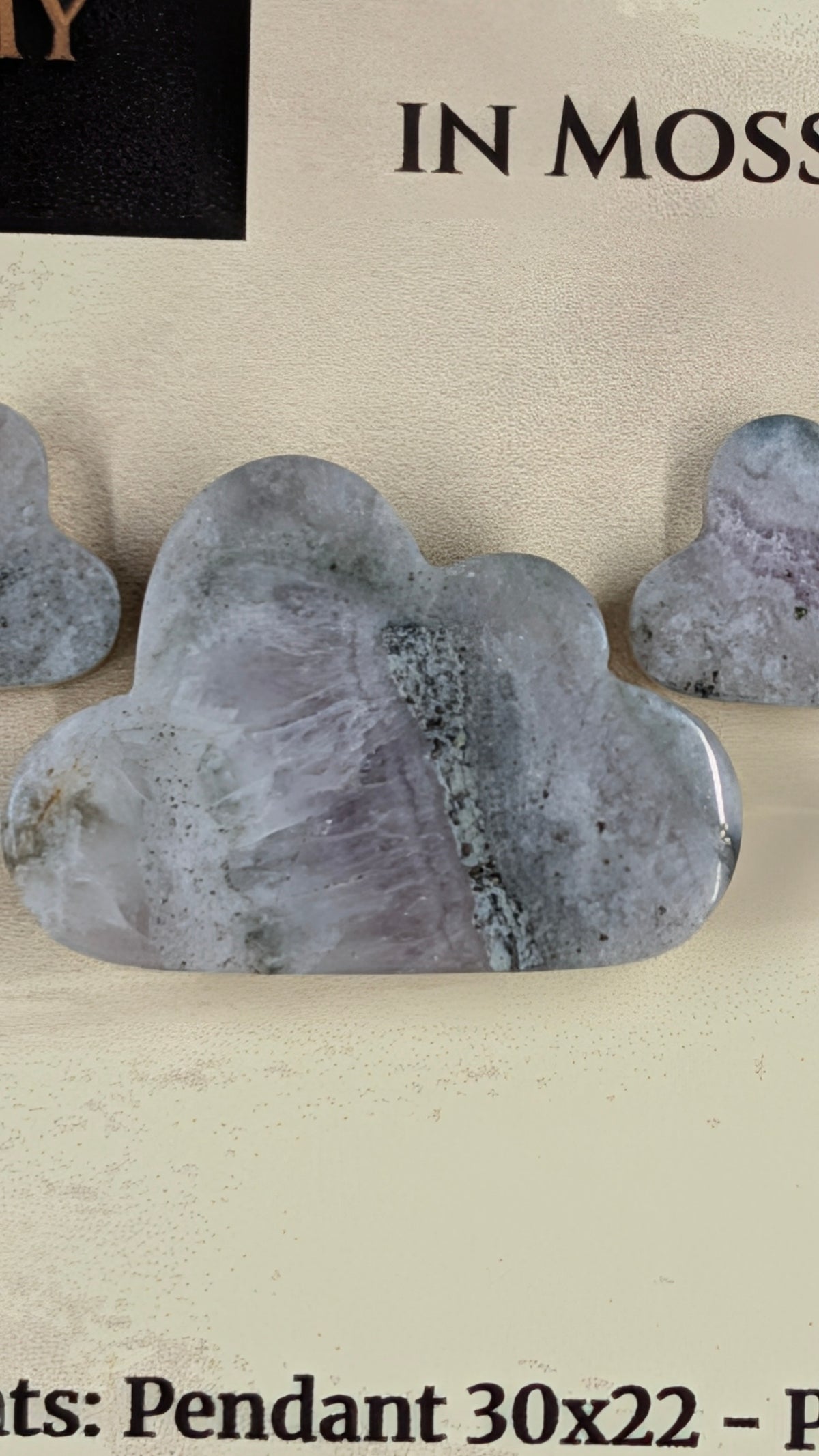 Cloud Shape - Pyrite & Amethyst in Moss Agate - Design-Ready™ Set