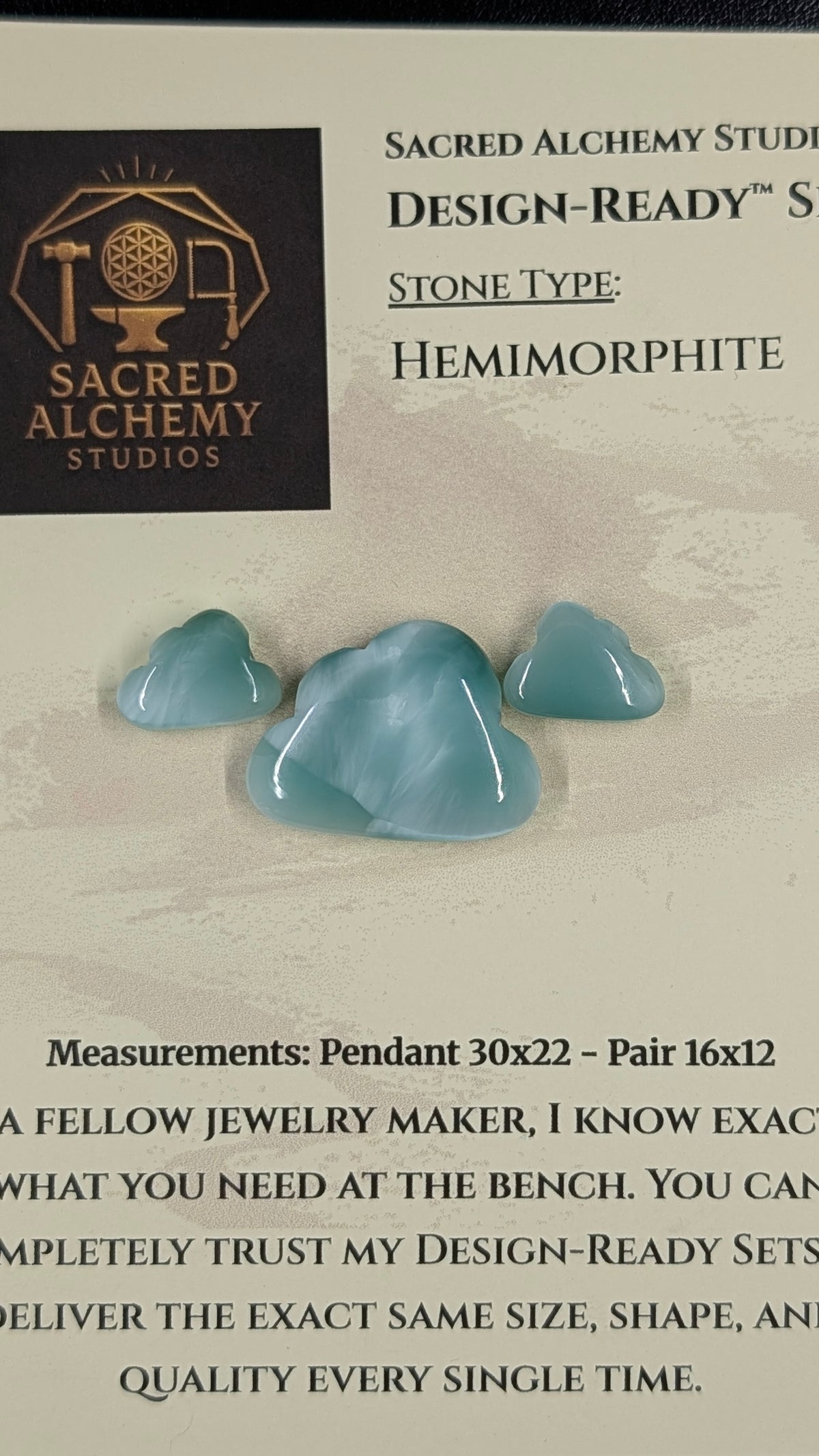 Cloud Shape - Hemimorphite - Design-Ready™ Set