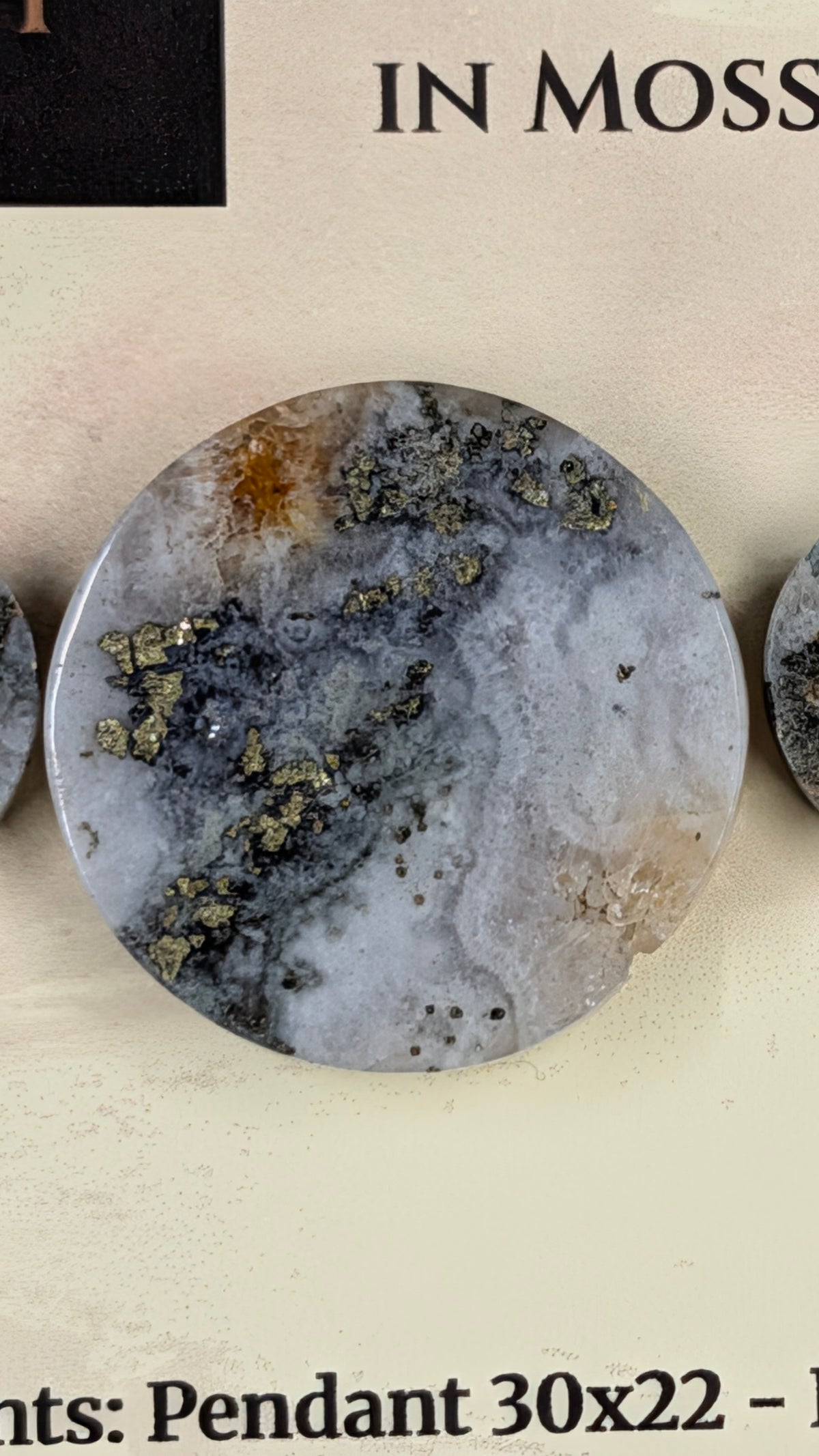 Circle Shape - Pyrite & Amethyst in Moss Agate - Design-Ready™ Set