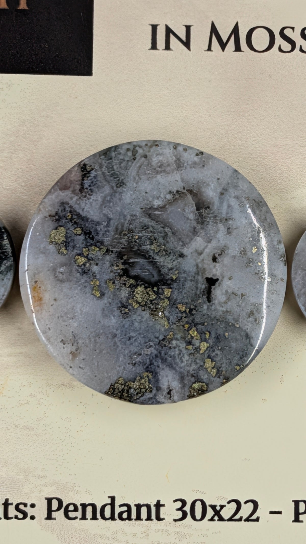 Circle Shape - Pyrite & Amethyst in Moss Agate - Design-Ready™ Set
