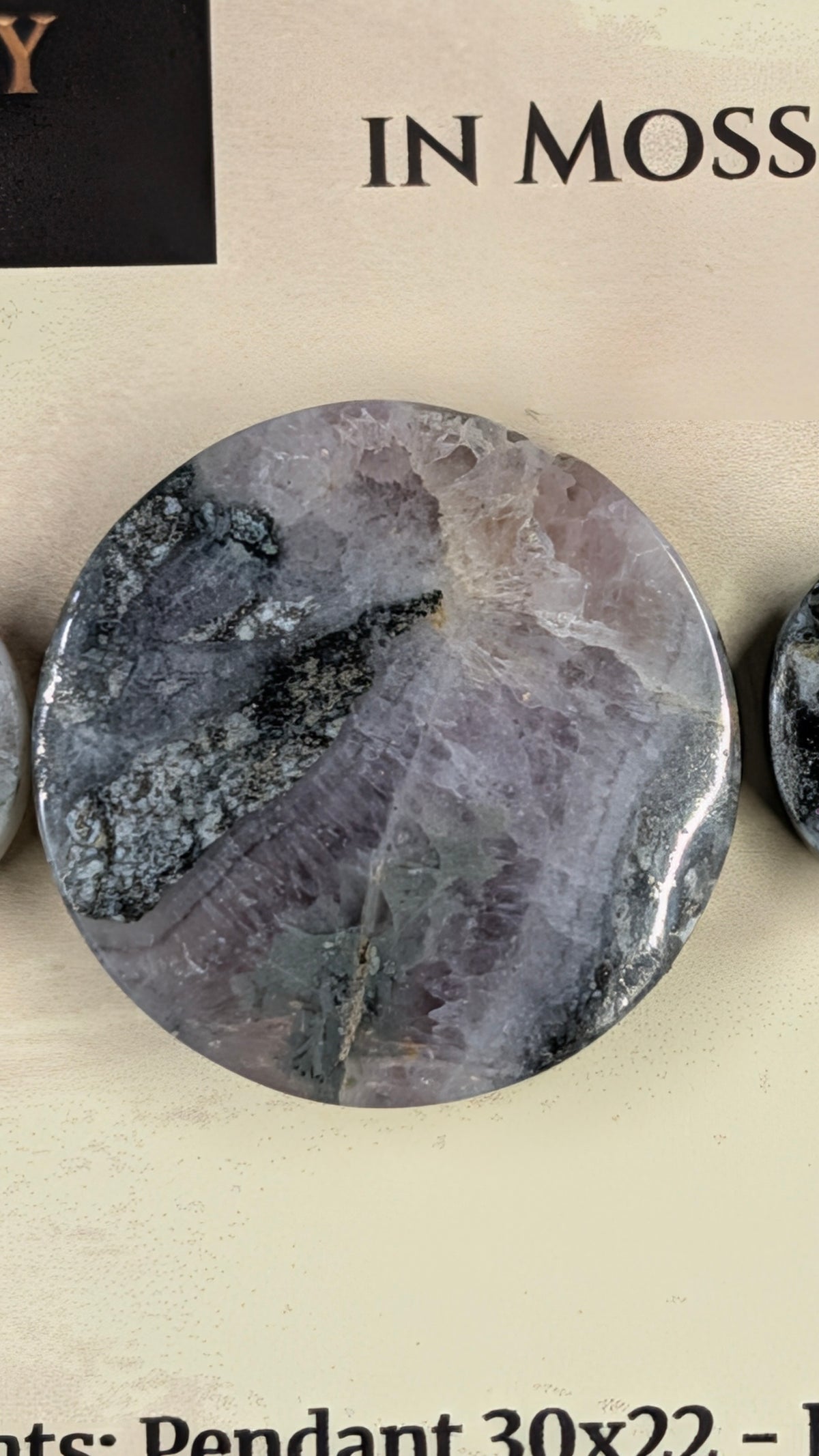 Circle Shape - Pyrite & Amethyst in Moss Agate - Design-Ready™ Set
