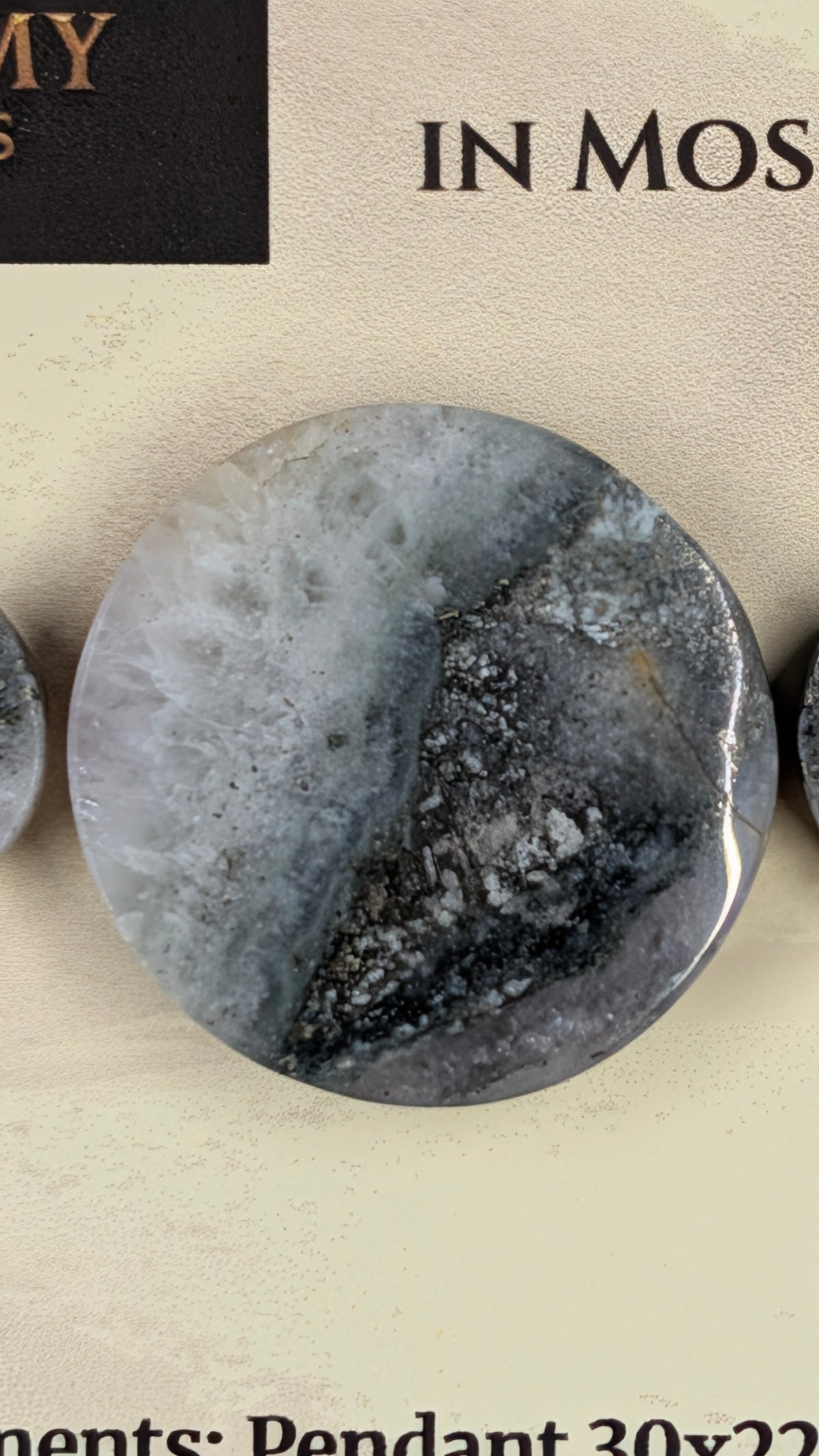 Circle Shape - Pyrite & Amethyst in Moss Agate - Design-Ready™ Set