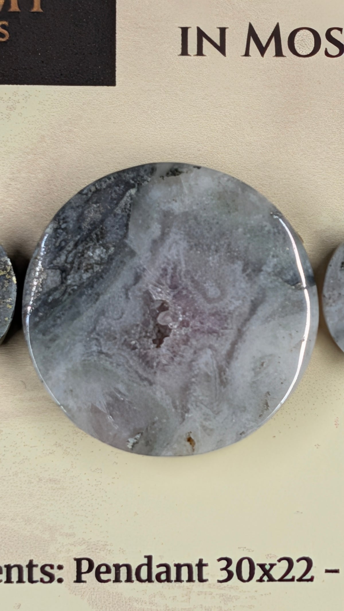 Circle Shape - Pyrite & Amethyst in Moss Agate - Design-Ready™ Set