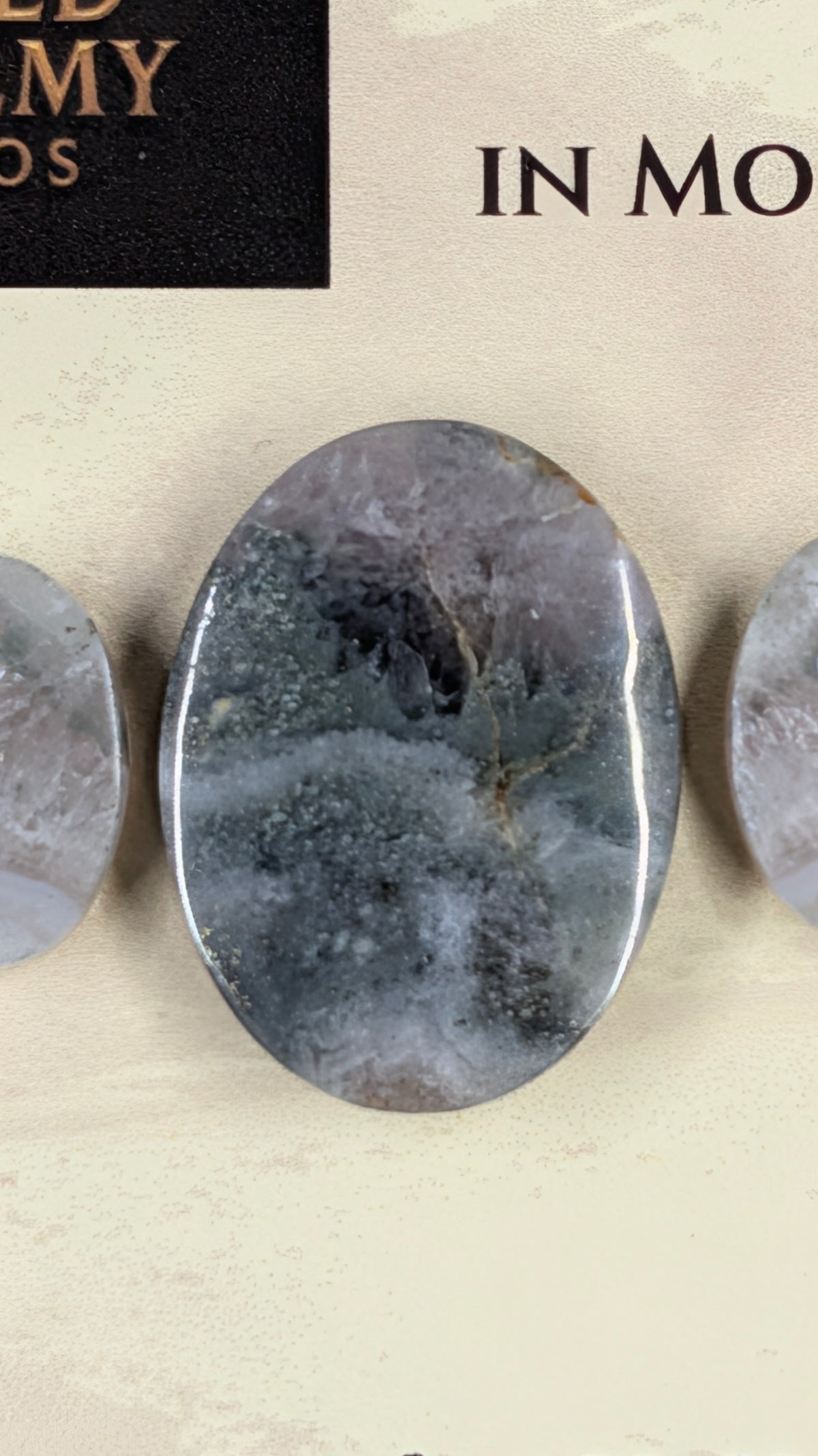 Oval Shape - Pyrite & Amethyst in Moss Agate - Design-Ready™ Set