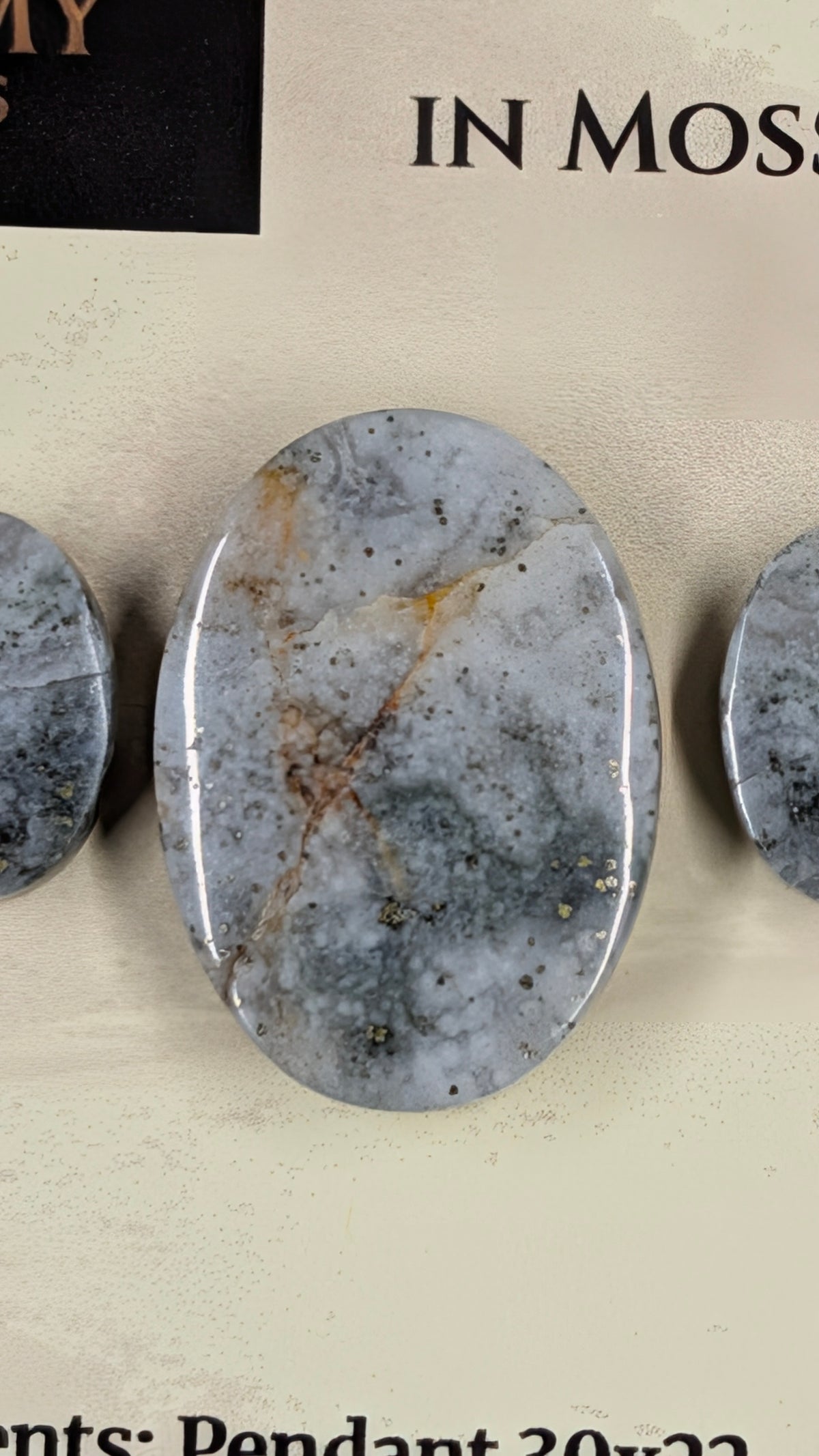 Oval Shape - Pyrite & Amethyst in Moss Agate - Design-Ready™ Set