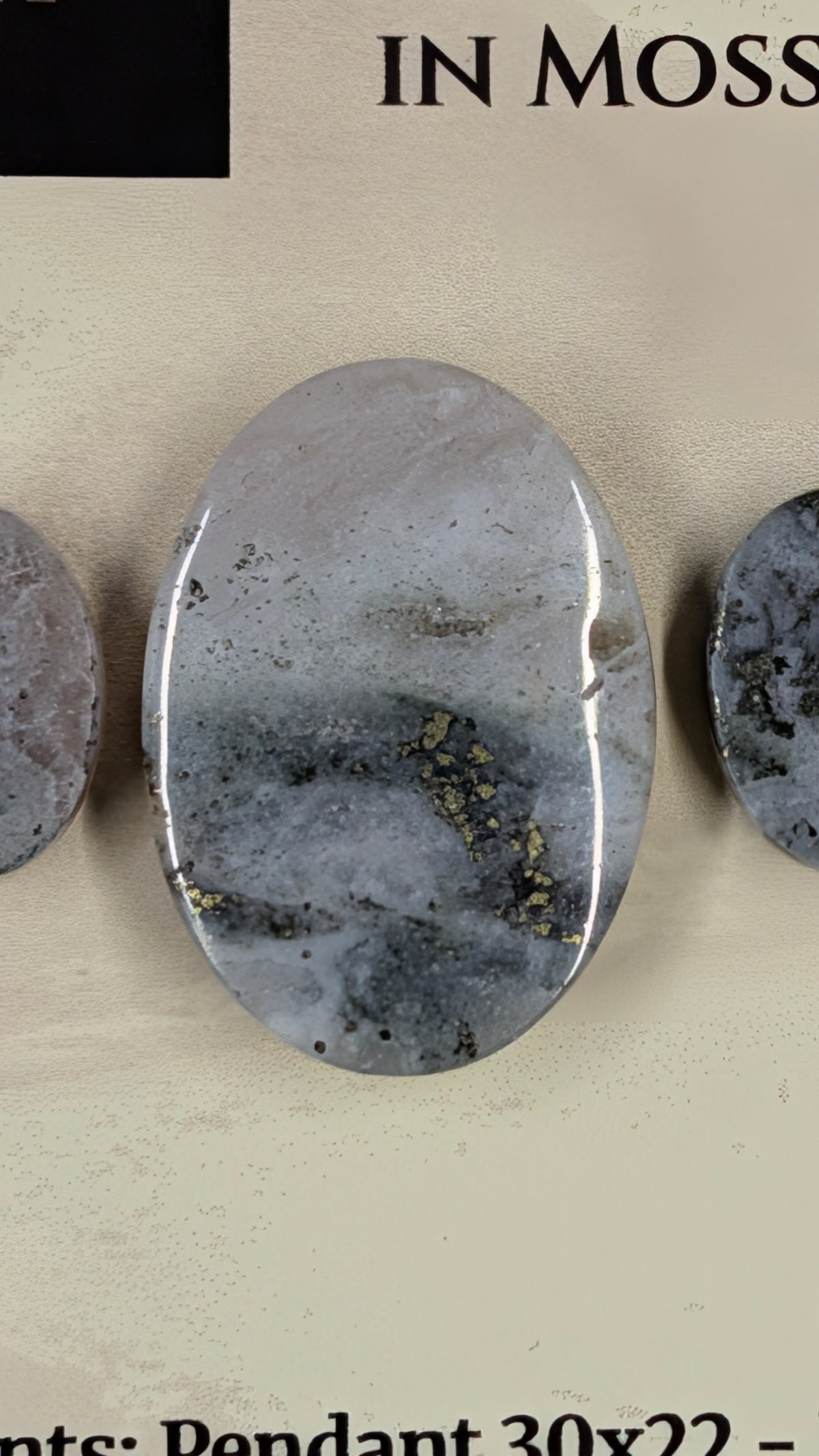 Oval Shape - Pyrite & Amethyst in Moss Agate - Design-Ready™ Set