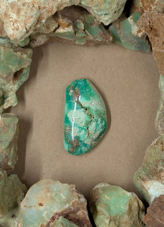 Chrysoprase Cabochon - Tanzania by Sacred Alchemy Studios