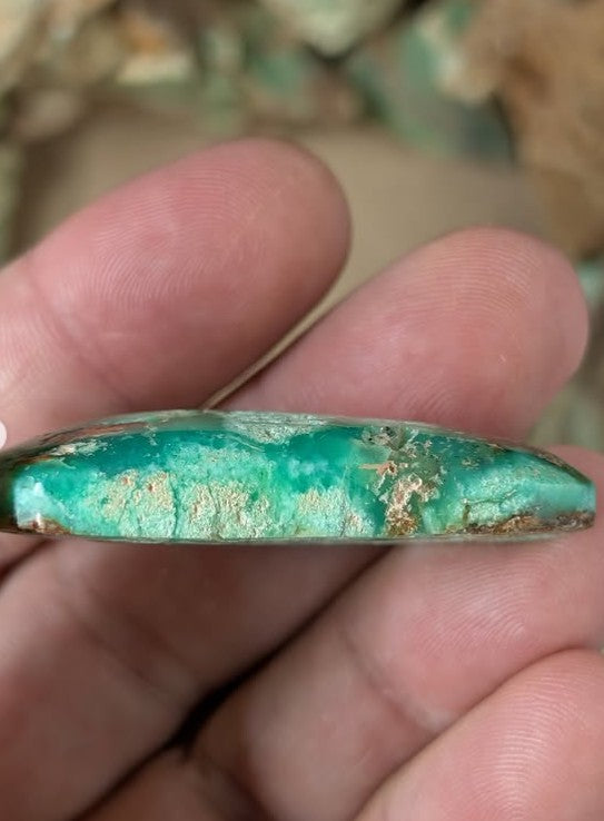 Chrysoprase Cabochon - Tanzania by Sacred Alchemy Studios