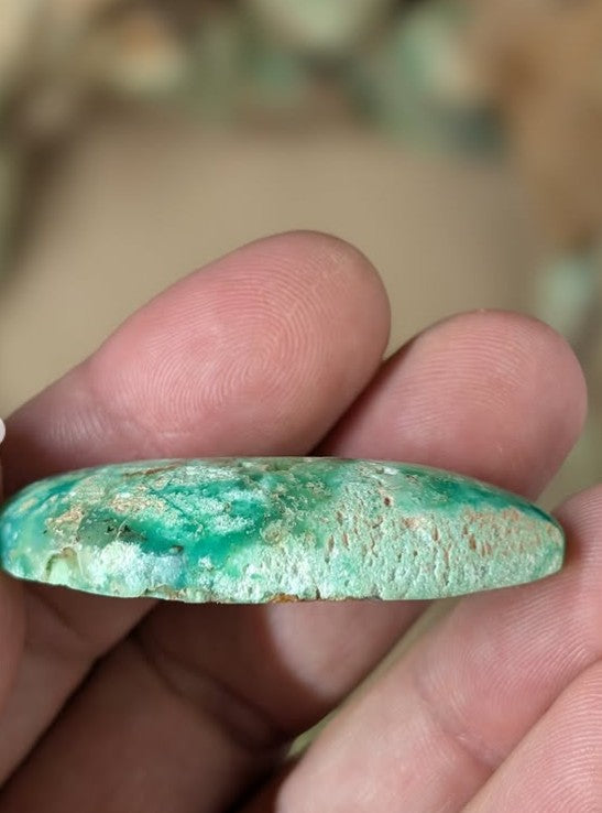 Chrysoprase Cabochon - Tanzania by Sacred Alchemy Studios