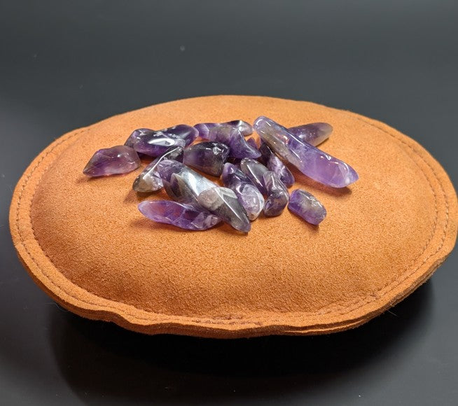 Amethyst Small Spear Tumbled - Rwanda - Top Grade - 100 grams by Sacred Alchemy Studios