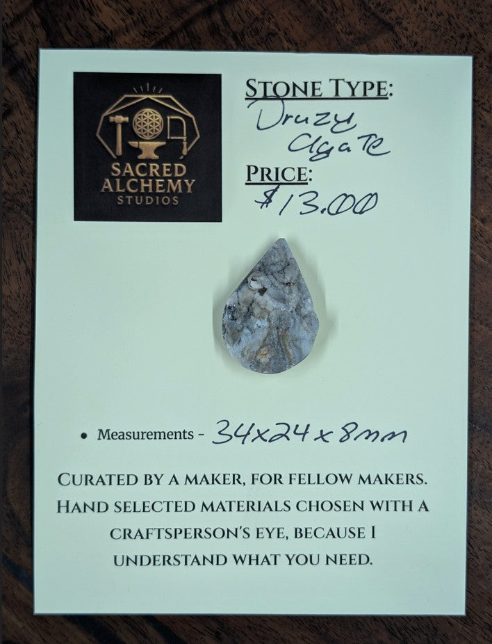 Druzy Agate Cabochon by Sacred Alchemy Studios
