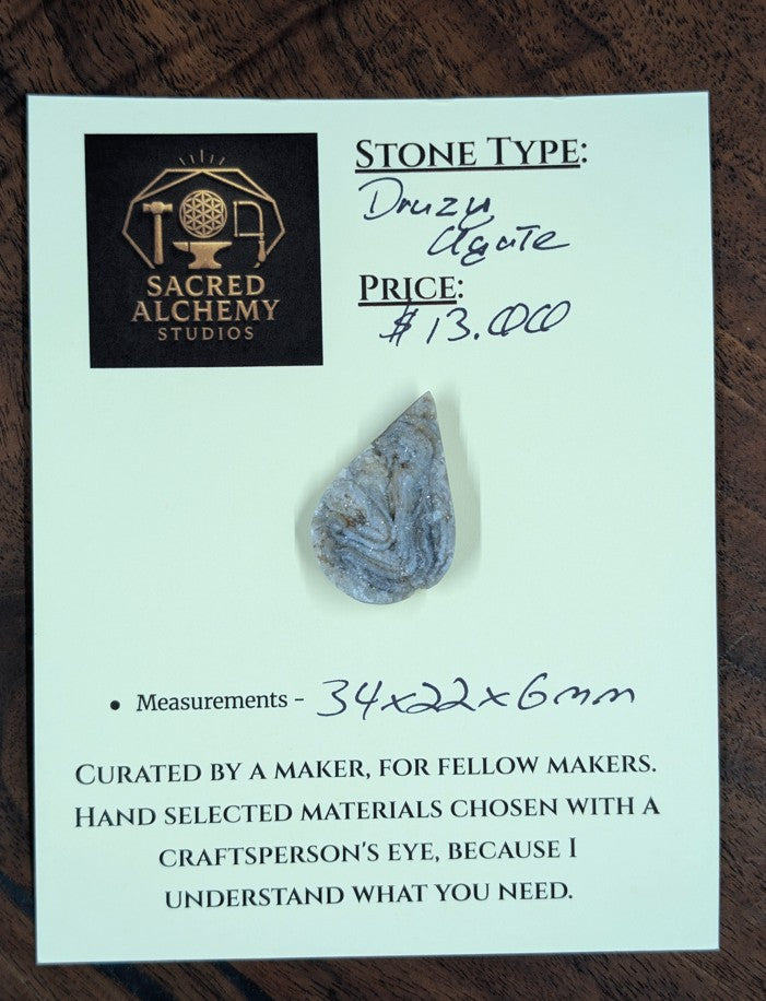 Druzy Agate Cabochon by Sacred Alchemy Studios