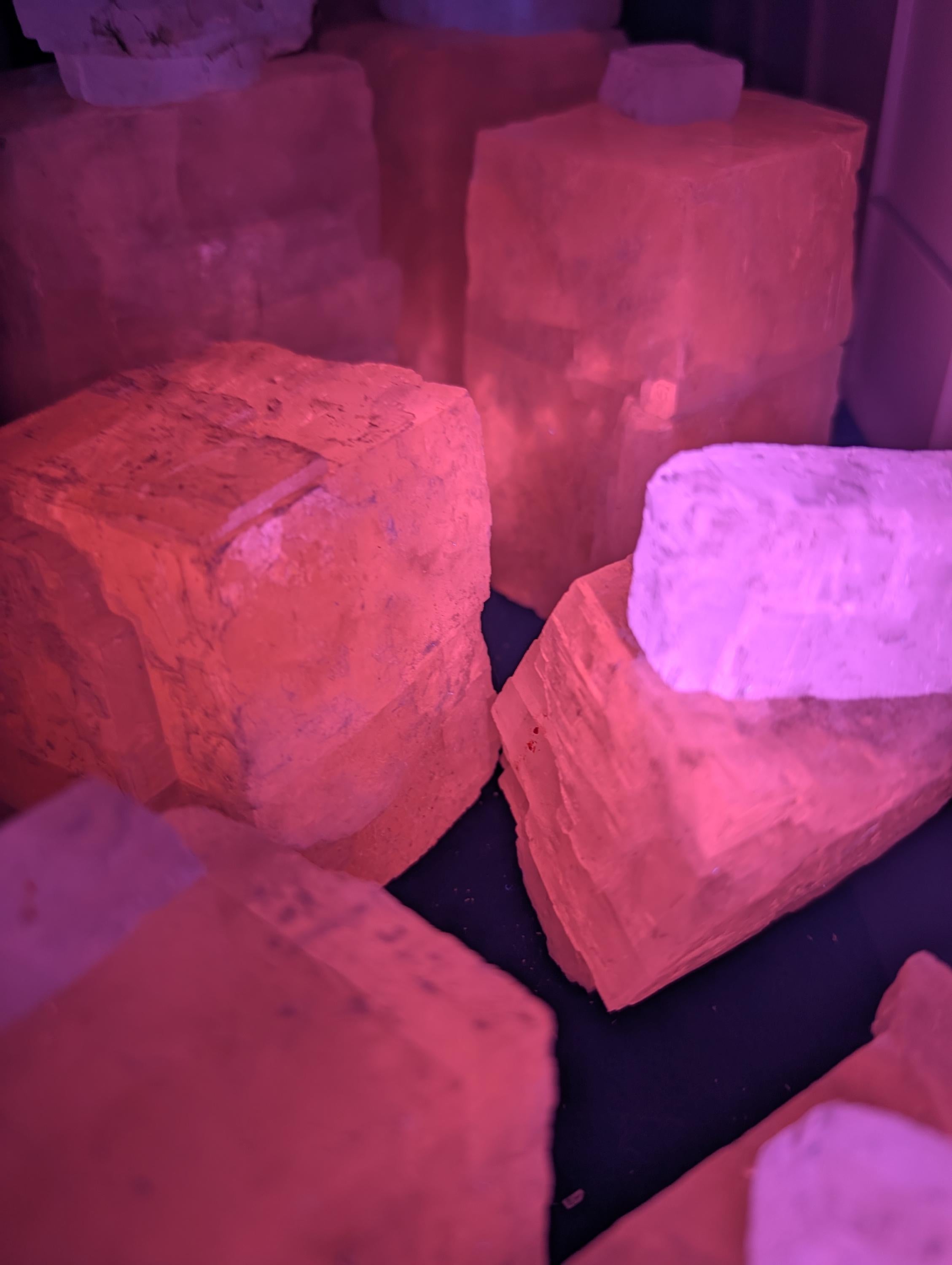 Calcite – Challenger Cave, Nuevo León, Mexico – Rare Fluorescent & Phosphorescent - 200 grams