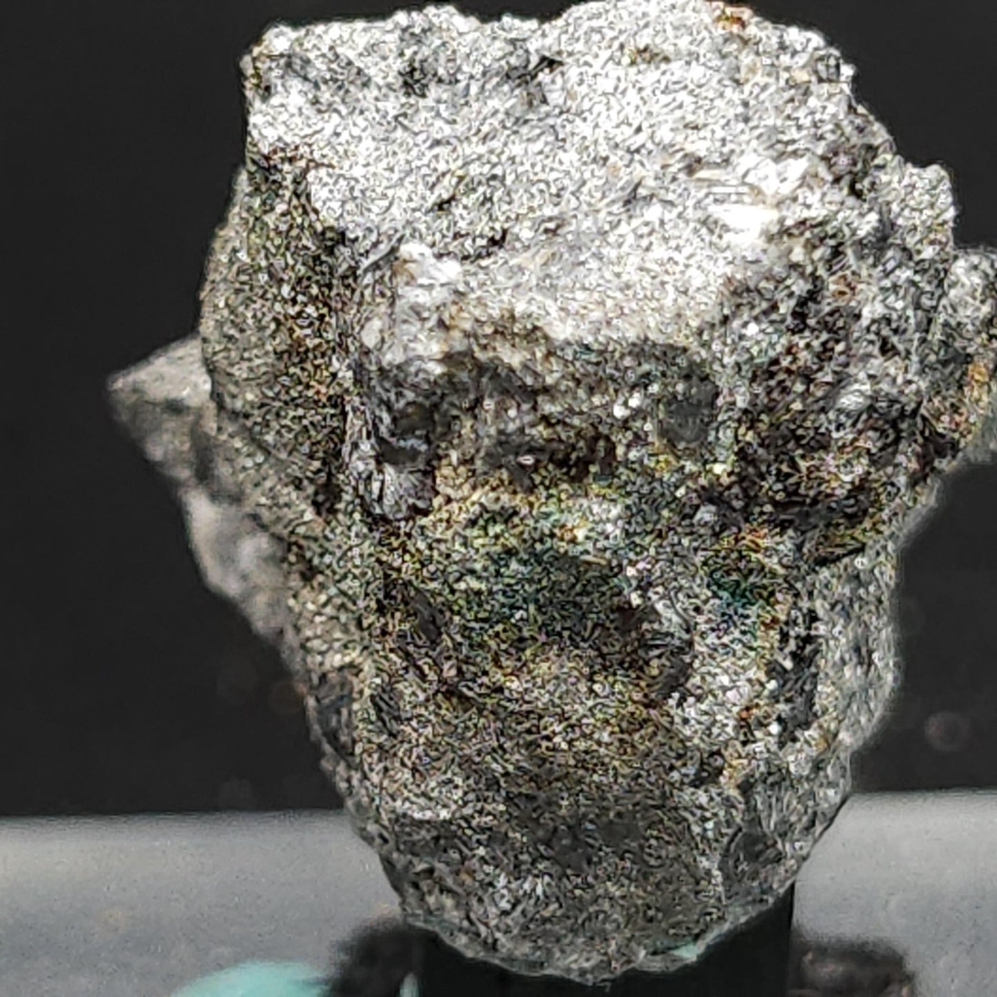 Pyrite with Micro Quartz Fibers – La-Nicollière Mine, Quebec