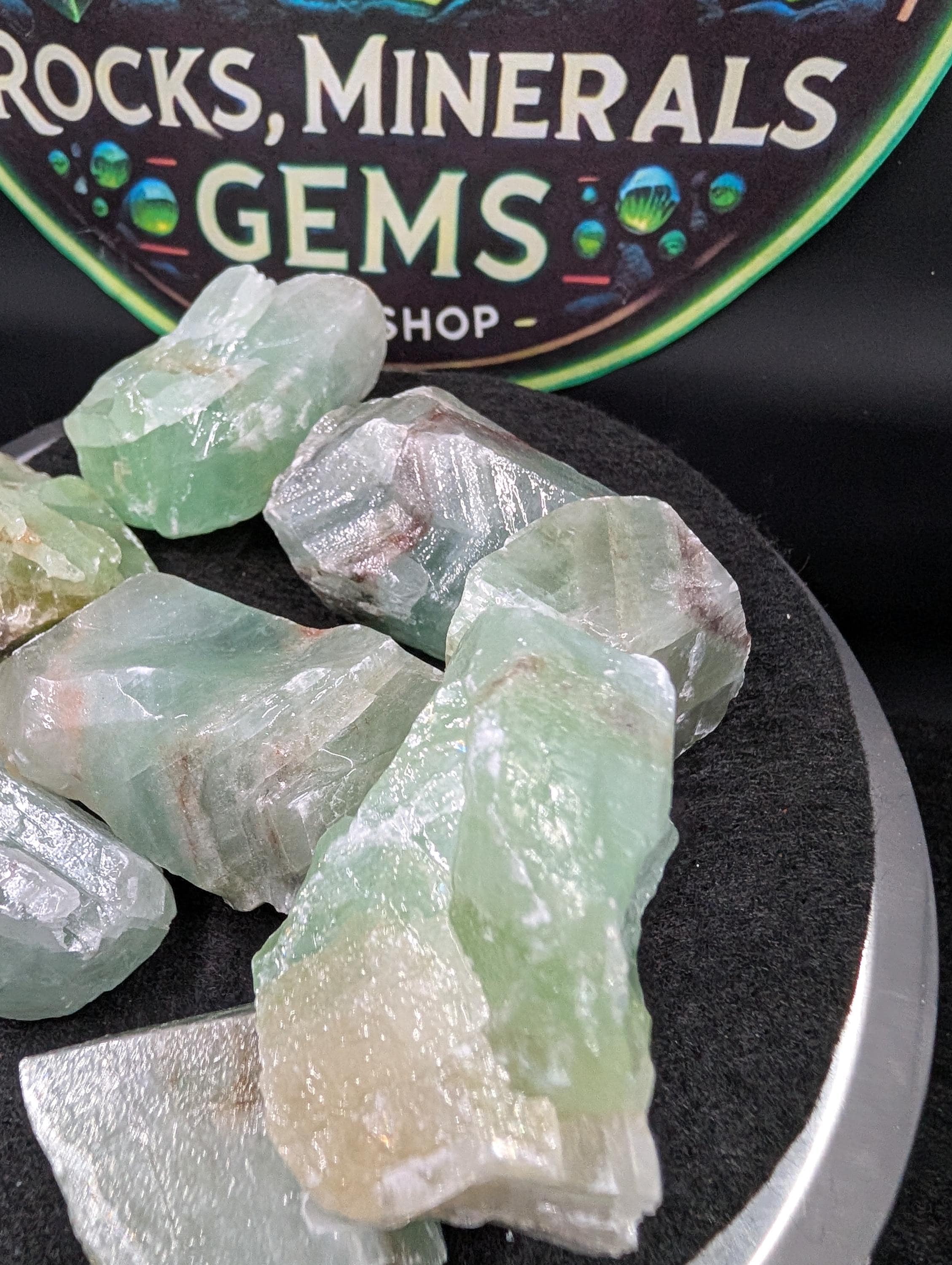 Calcite - Green Calcite – Mexico - Washed Stones - 1 pc