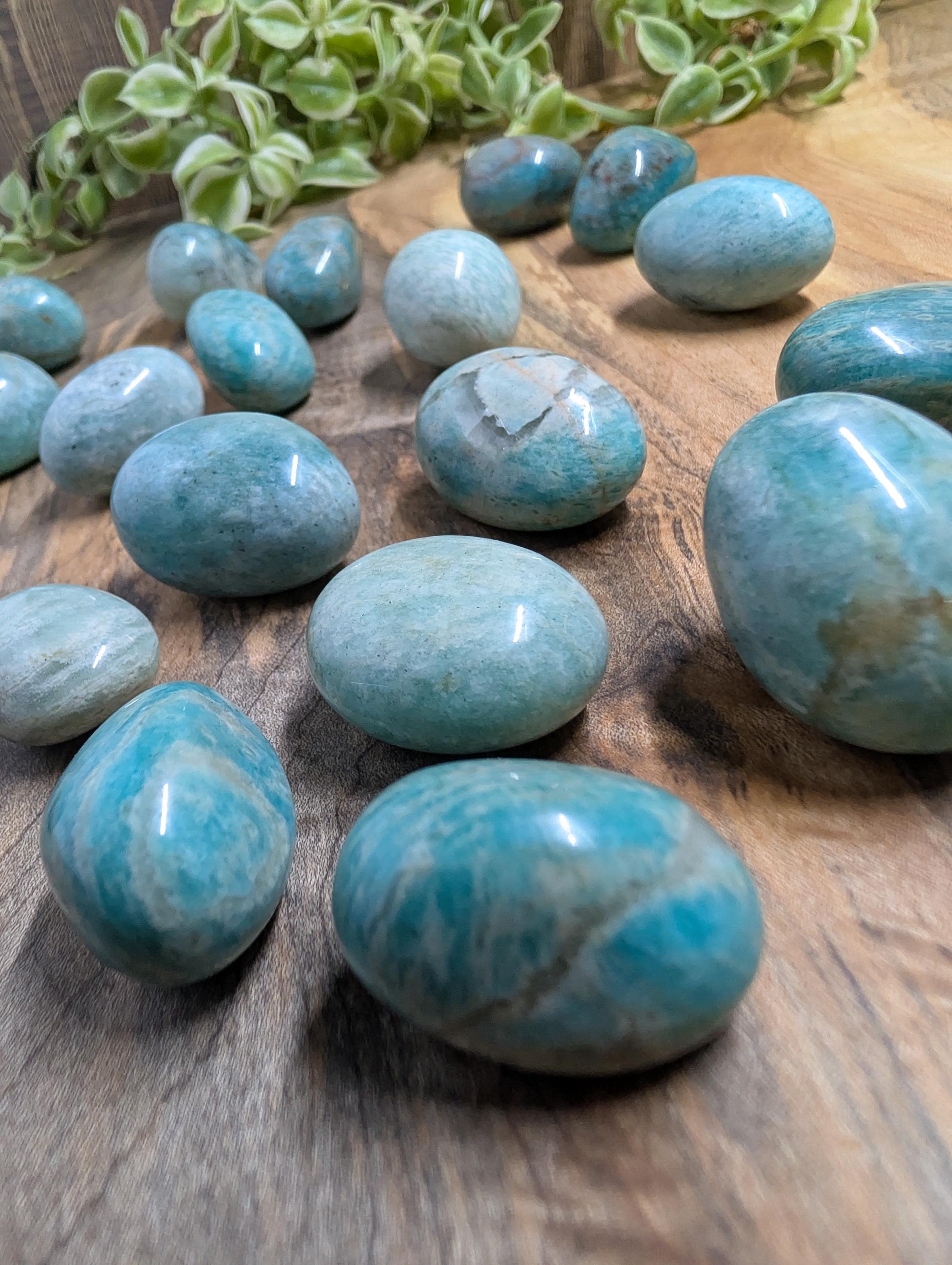 Amazonite – Mined in Colorado – Tumble Stones – Small Size - 100g by Sacred Alchemy Studios