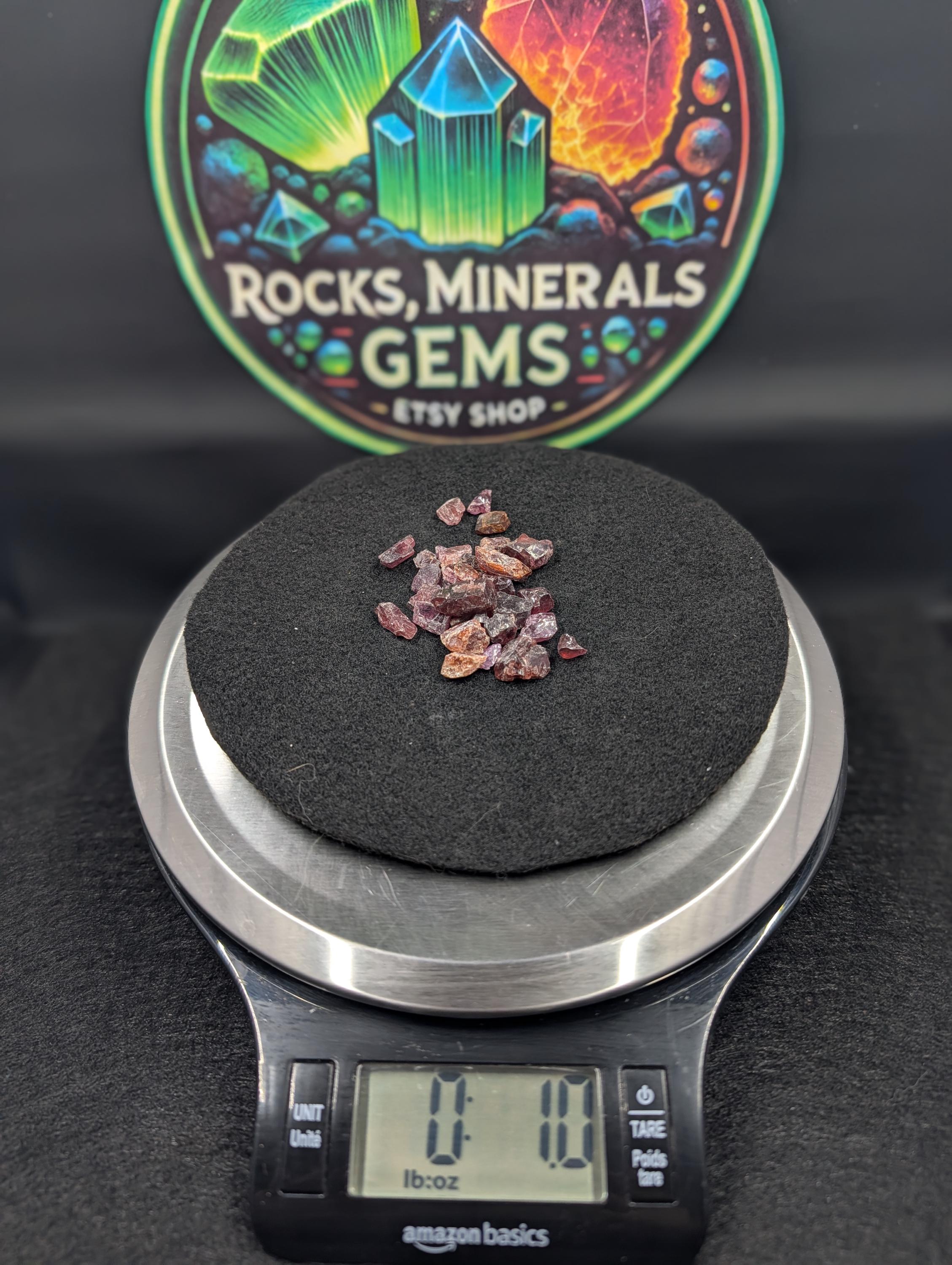 Rhodolite Garnet – 1 oz Natural Stones from Tanzania by Sacred Alchemy Studios