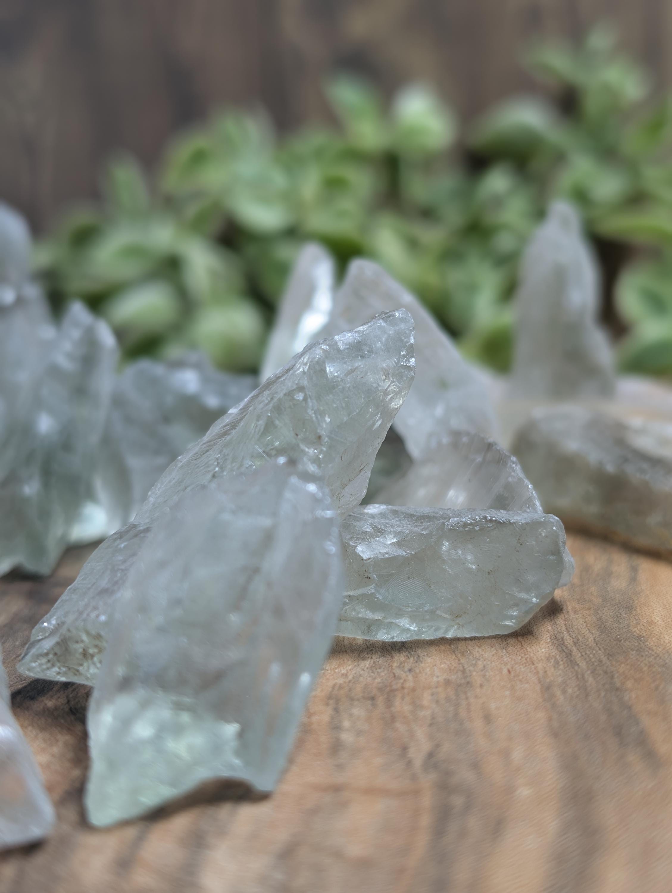 Prasiolite – Minas Gerais, Brazil – Rough Form – Top-Quality Clarity - 50 G by Sacred Alchemy Studios